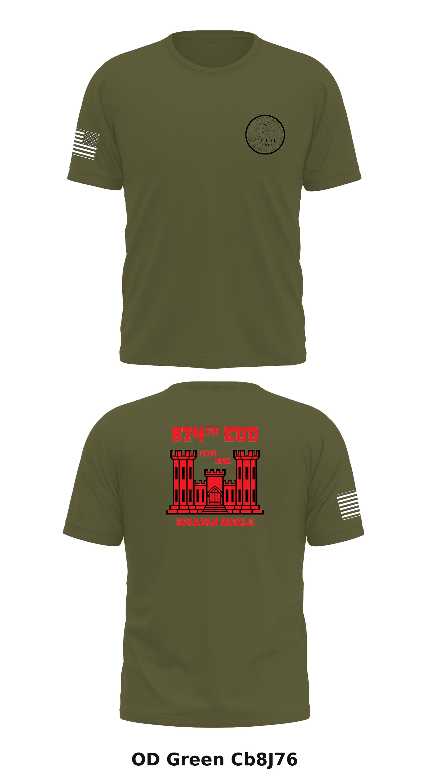 874th EUD Store 1 Core Men's SS Performance Tee - Cb8J76