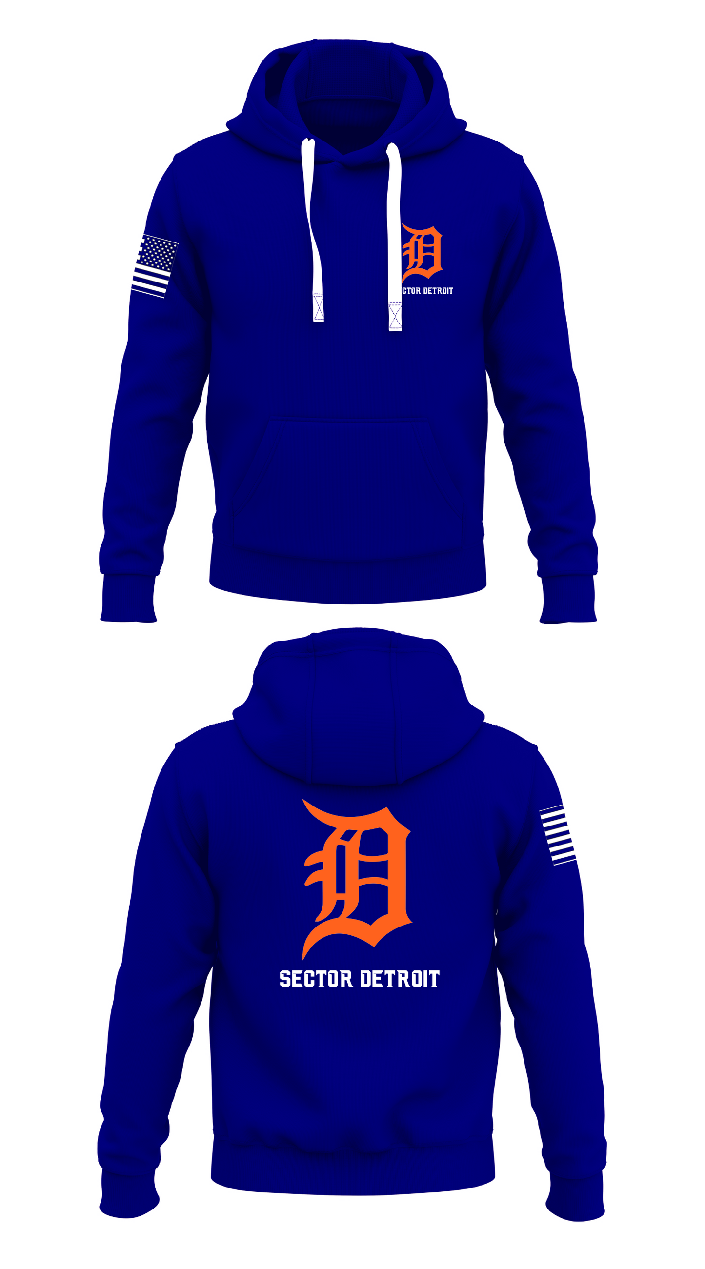 Sector Detroit Store 1 Core Men's Hooded Performance Sweatshirt - 63412440634