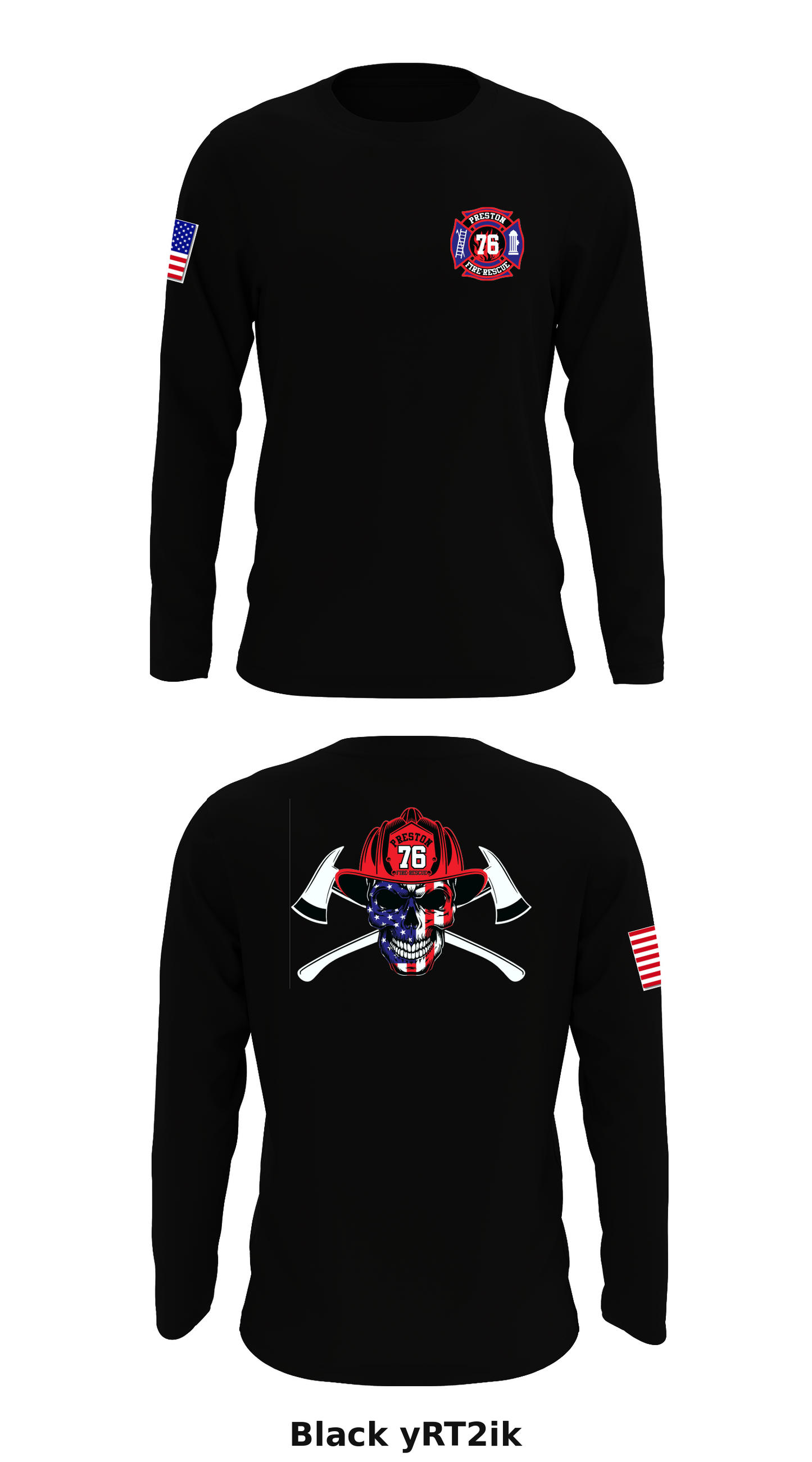 Preston Fire Store 1 Core Men's LS Performance Tee - yRT2ik