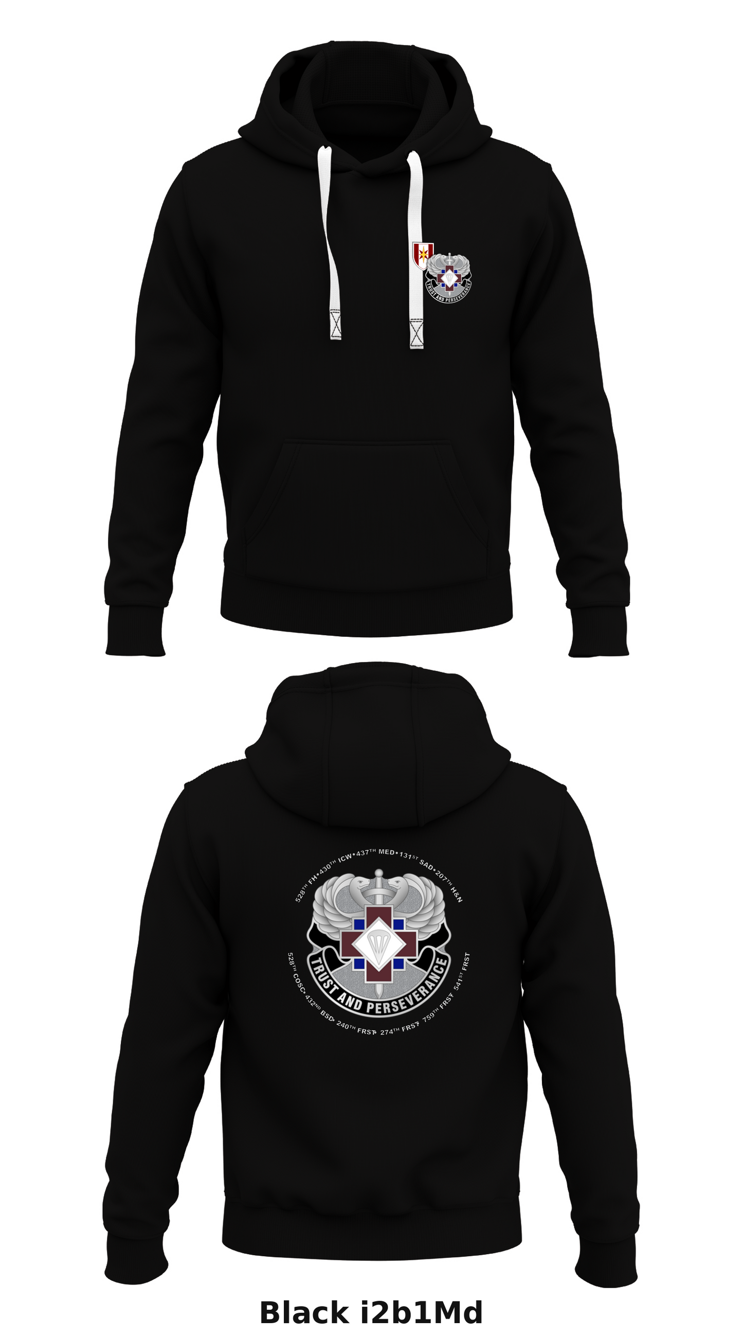 16TH HOSPITAL CENTER Store 1 Core Men's Hooded Performance Sweatshirt - i2b1Md