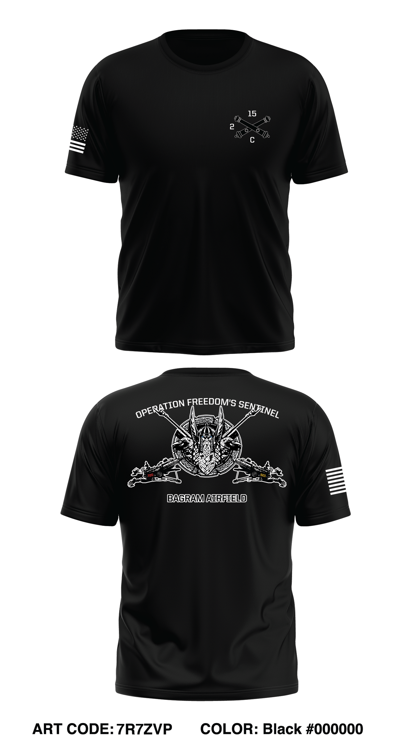 Deployed C BTRY, 2-15 Store 1 Core Men's SS Performance Tee - 7R7ZVP