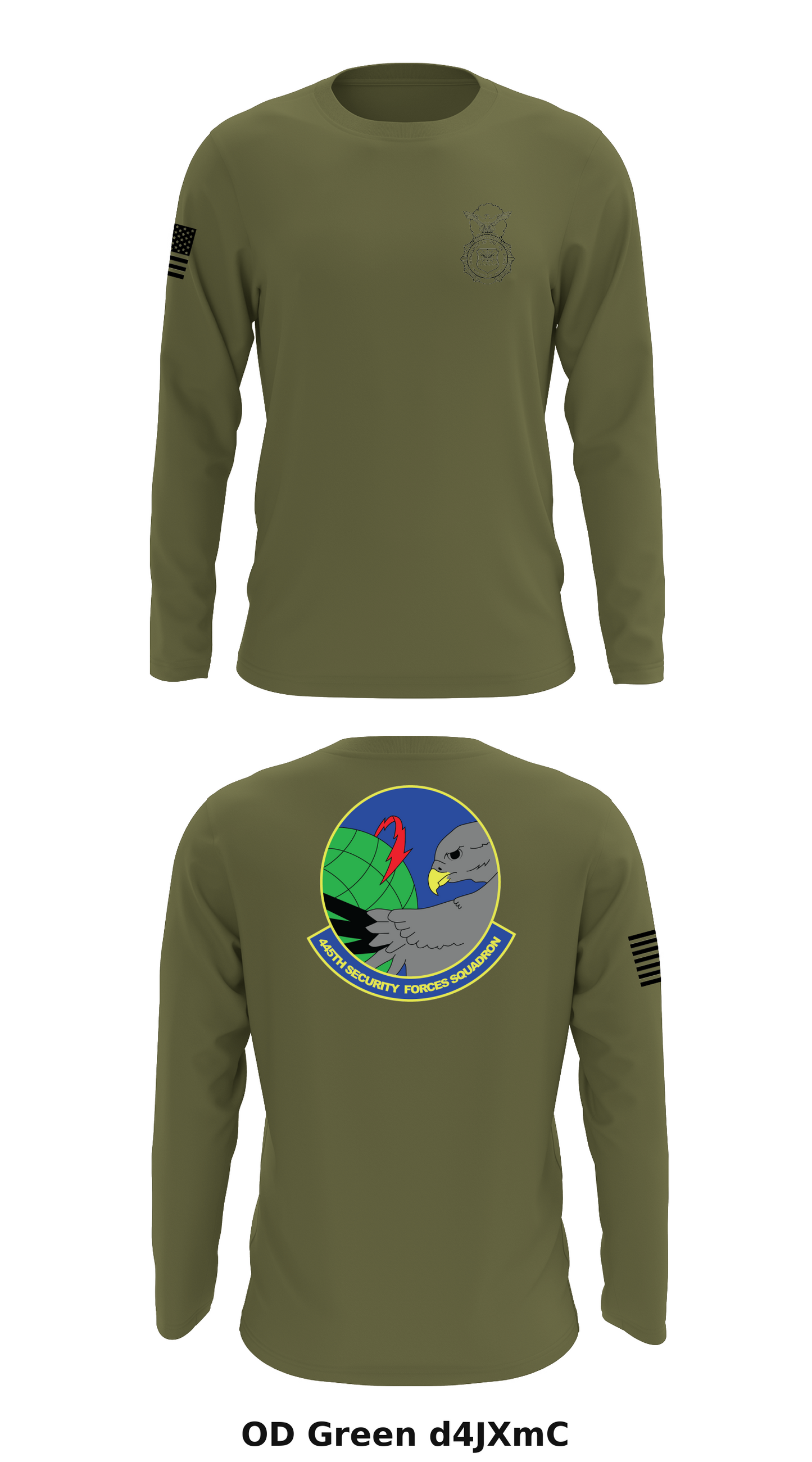 445th Security Forces Store 1 Core Men's LS Performance Tee - d4JXmC