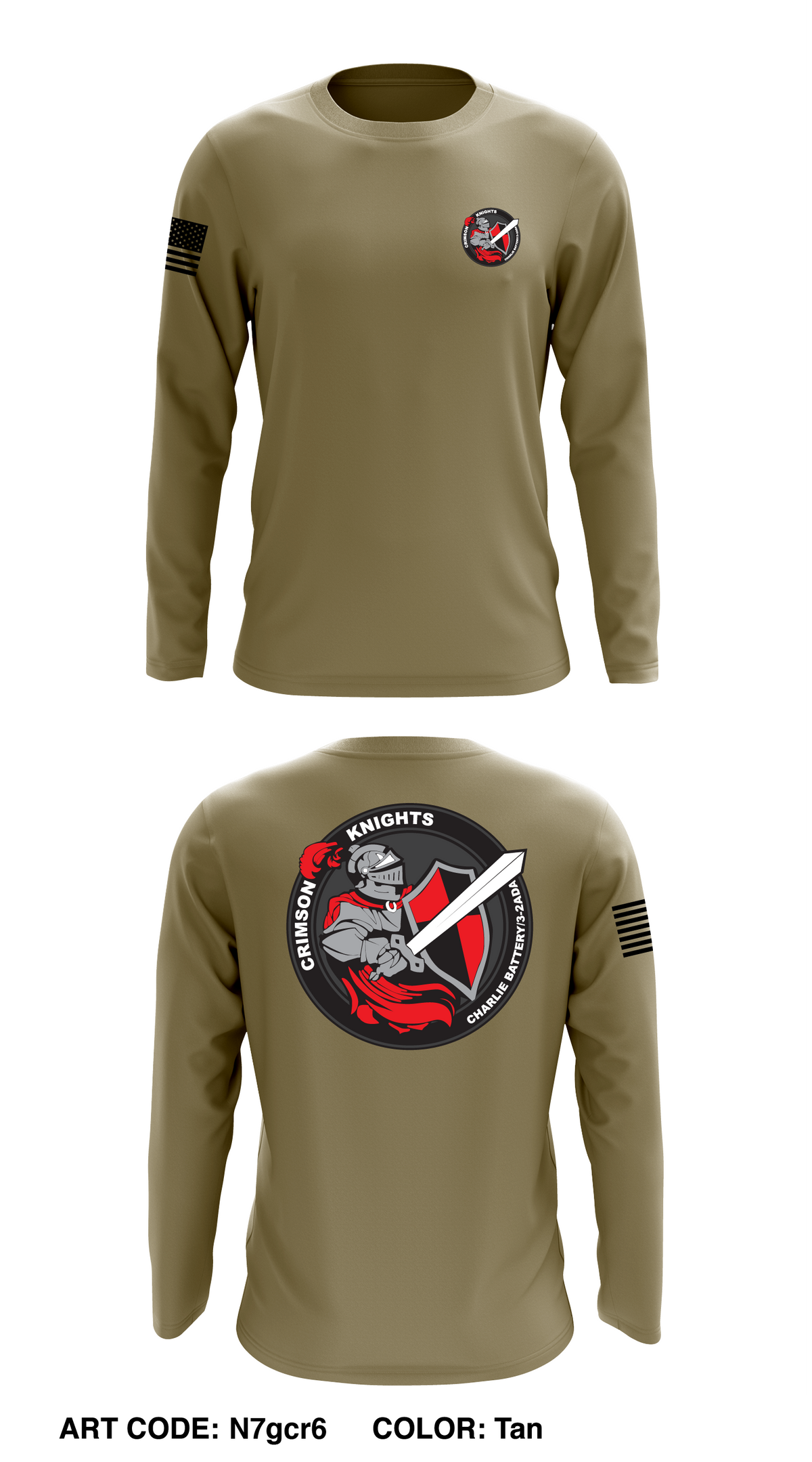 C BTRY, 3-2 ADA, 31st BDE Store 1 Core Men's LS Performance Tee - N7gcr6