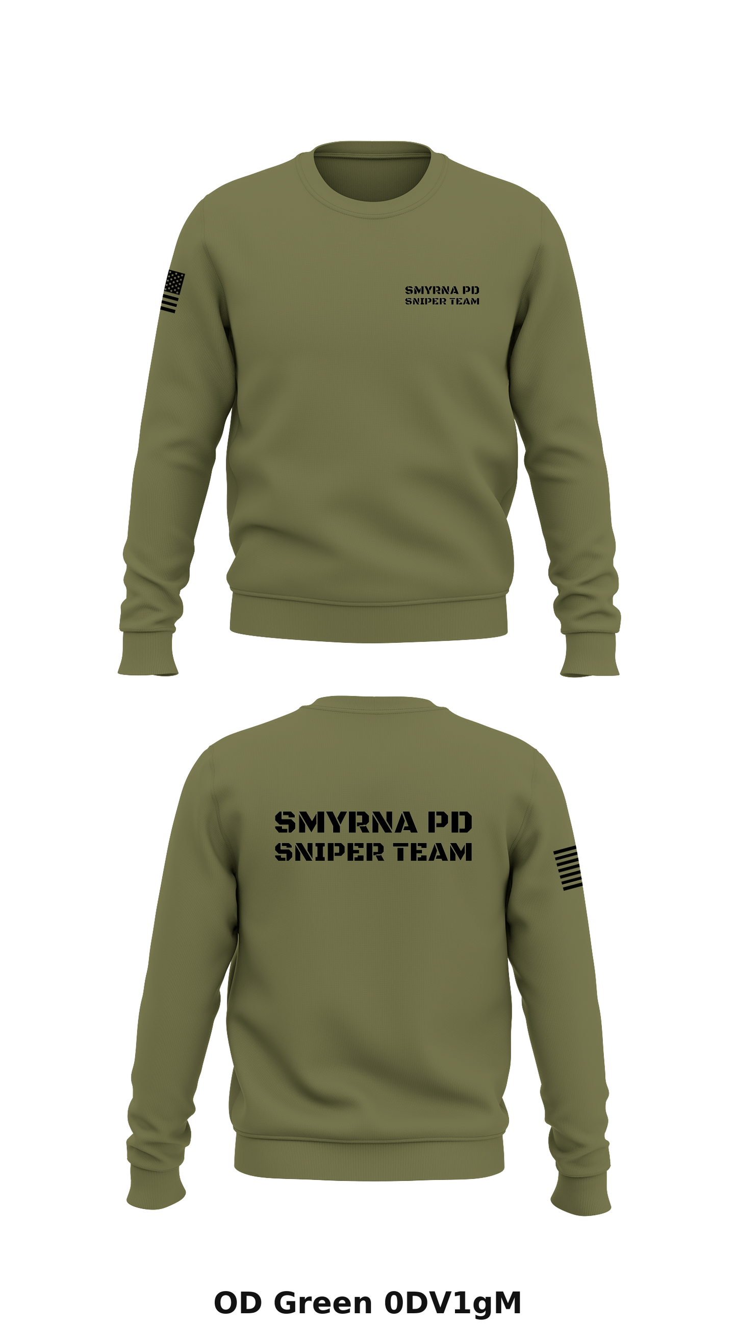 Smyrna Police Department/Sniper Team Store 1 Core Men's Crewneck Performance Sweatshirt - 0DV1gM