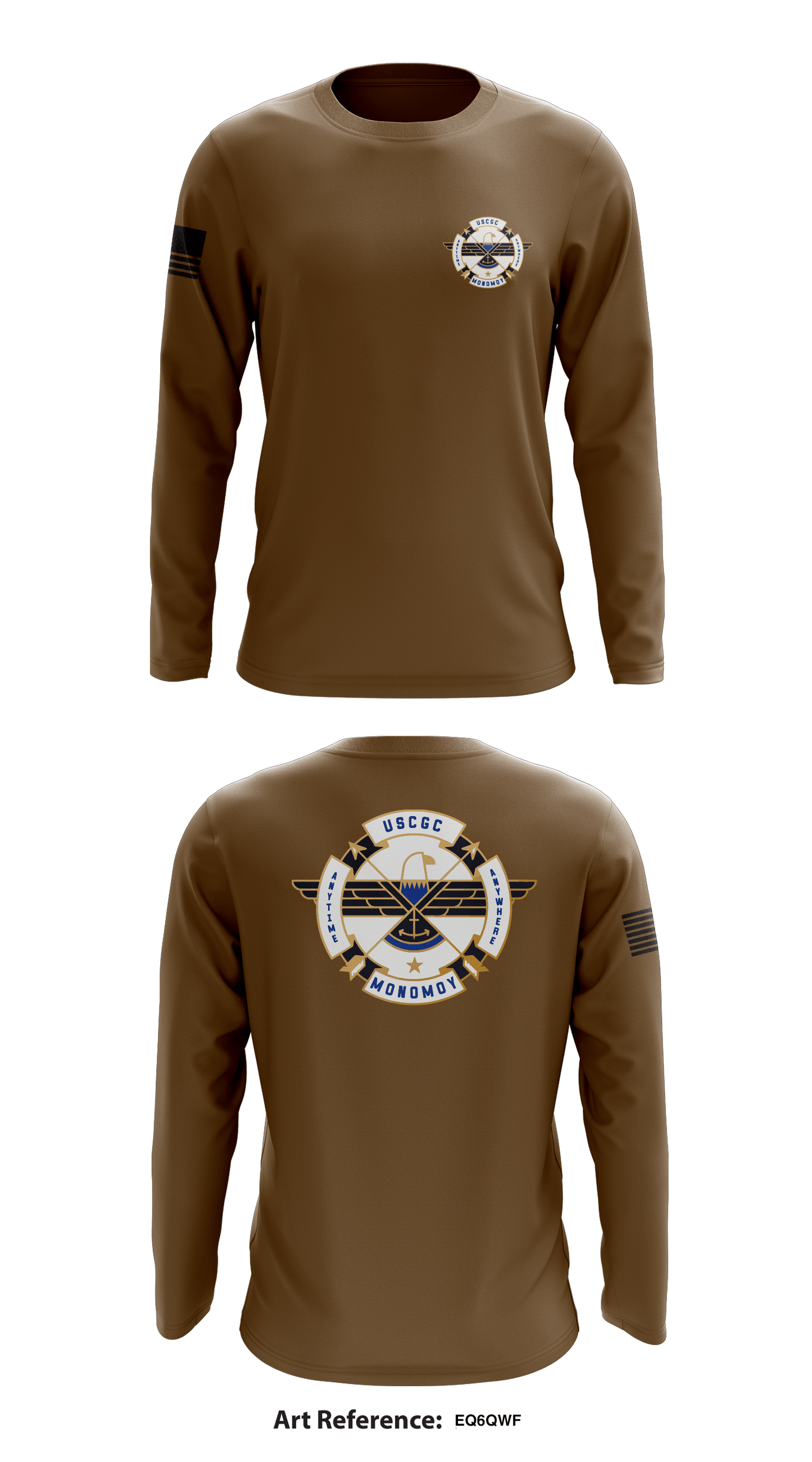 USCGC Monomoy Store 1 Core Men's LS Performance Tee - Eq6qWf