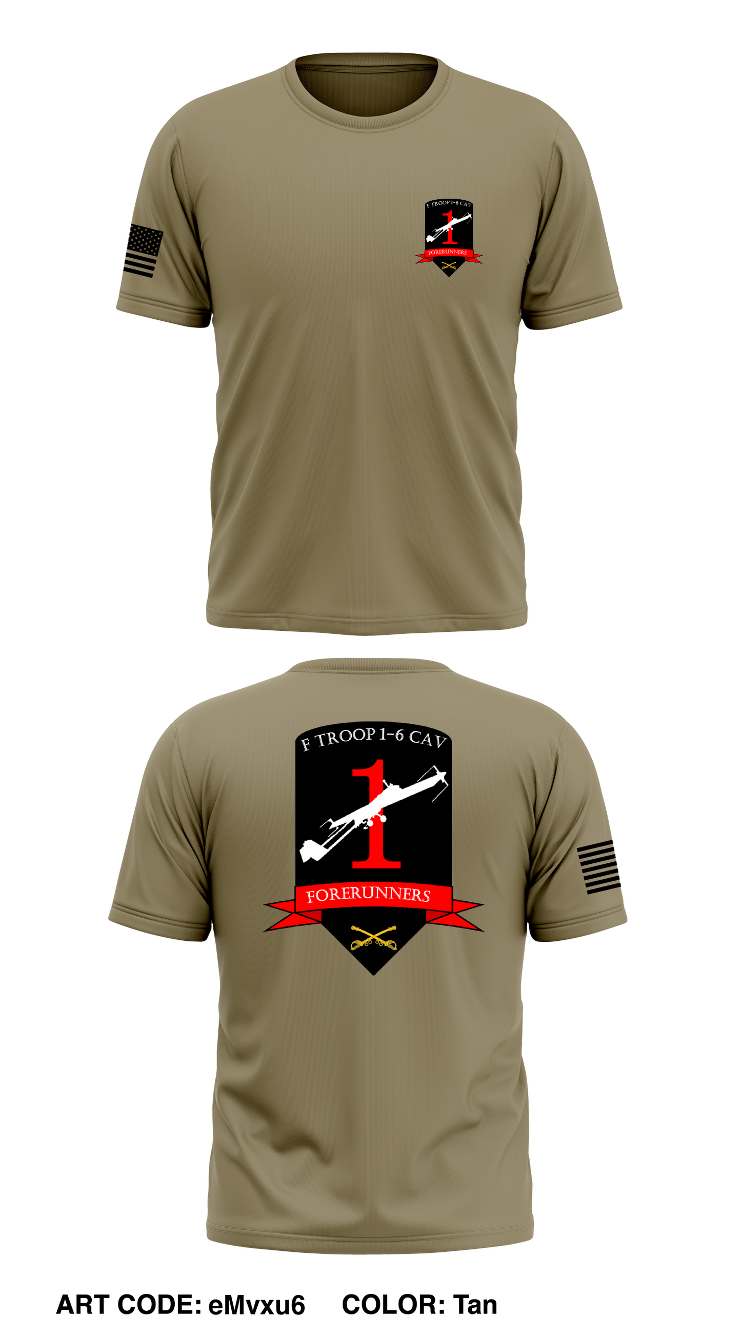 Fox Troop, 1-6 CAV Store 1 Core Men's SS Performance Tee - eMvxu6