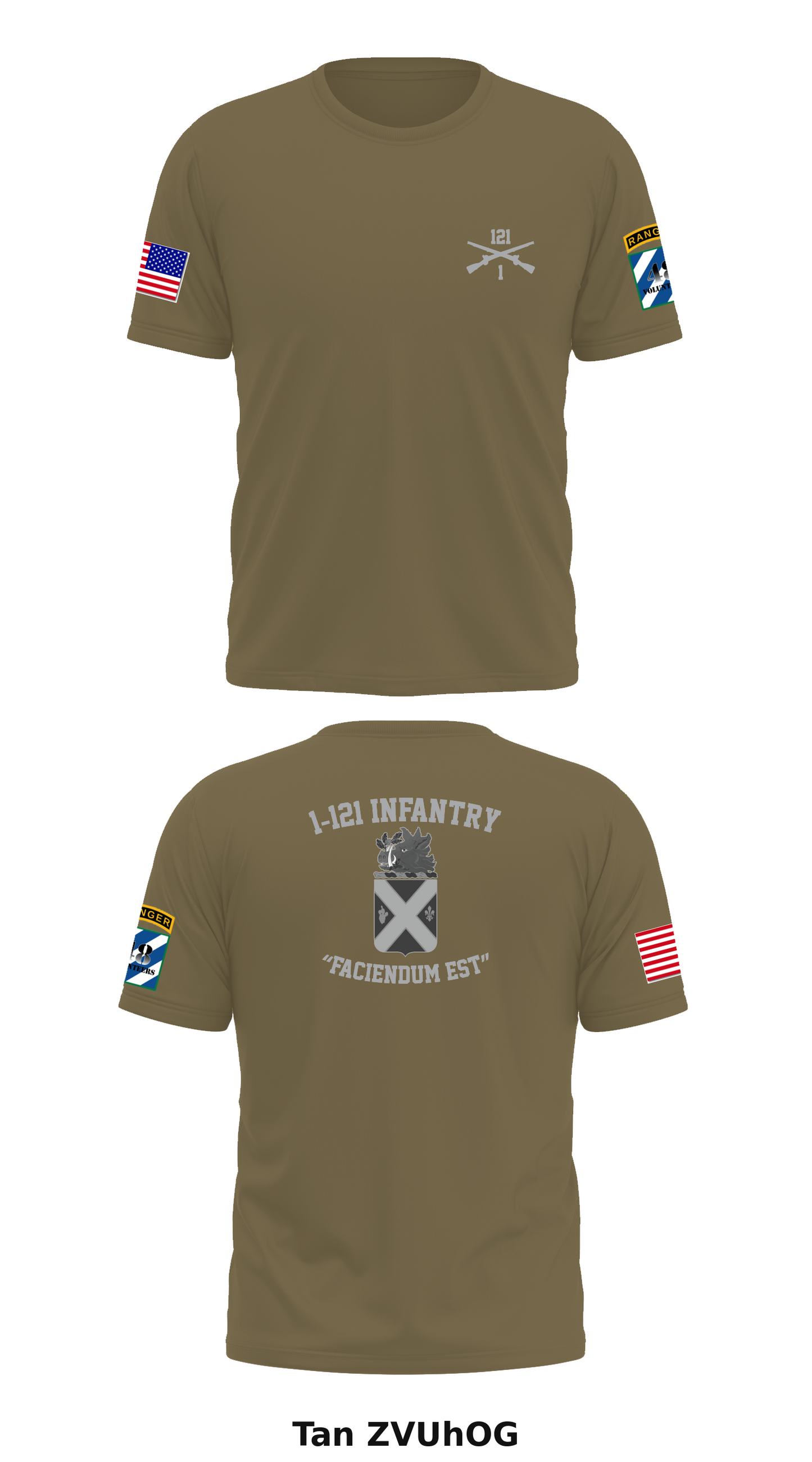 1-121st IN REGIMENT Store 1 Core Men's SS Performance Tee - ZVUhOG