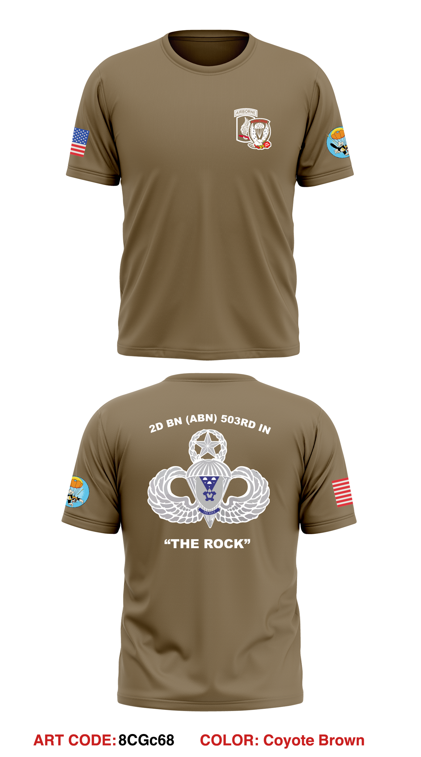 B Co, 2-503, 173rd ABN Store 1 Core Men's SS Performance Tee - 8CGc68