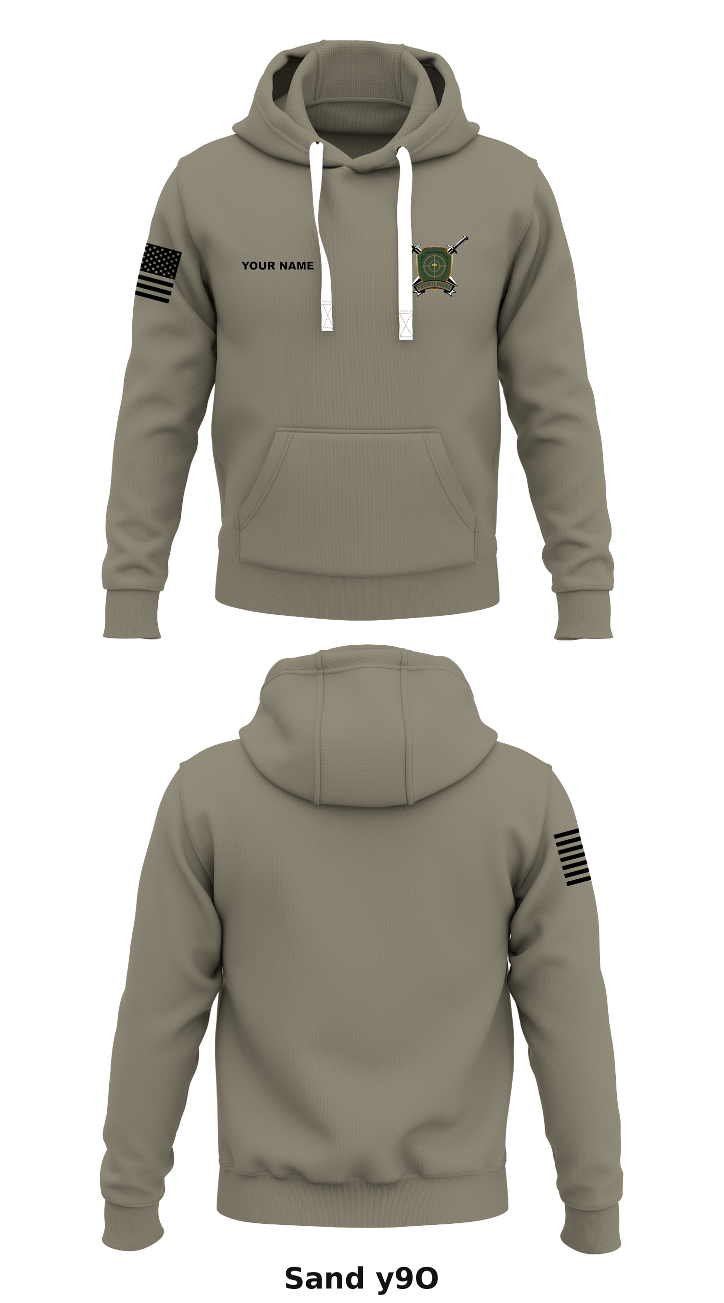 Frontliners Store 1 Core Men's Hooded Performance Sweatshirt - y9O