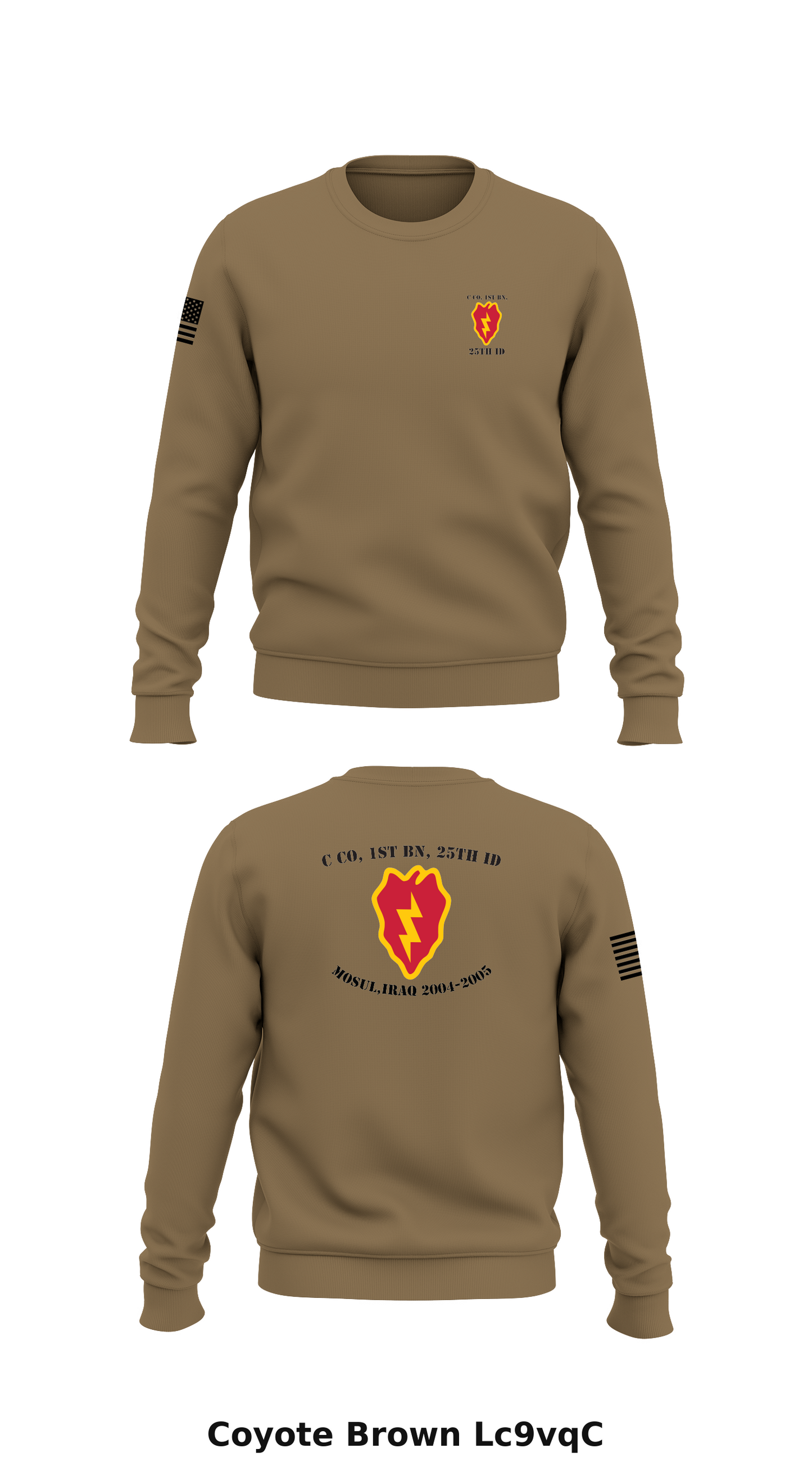 C Co, 1st BN, 25th ID Store 1 Core Men's Crewneck Performance Sweatshirt - Lc9vqC