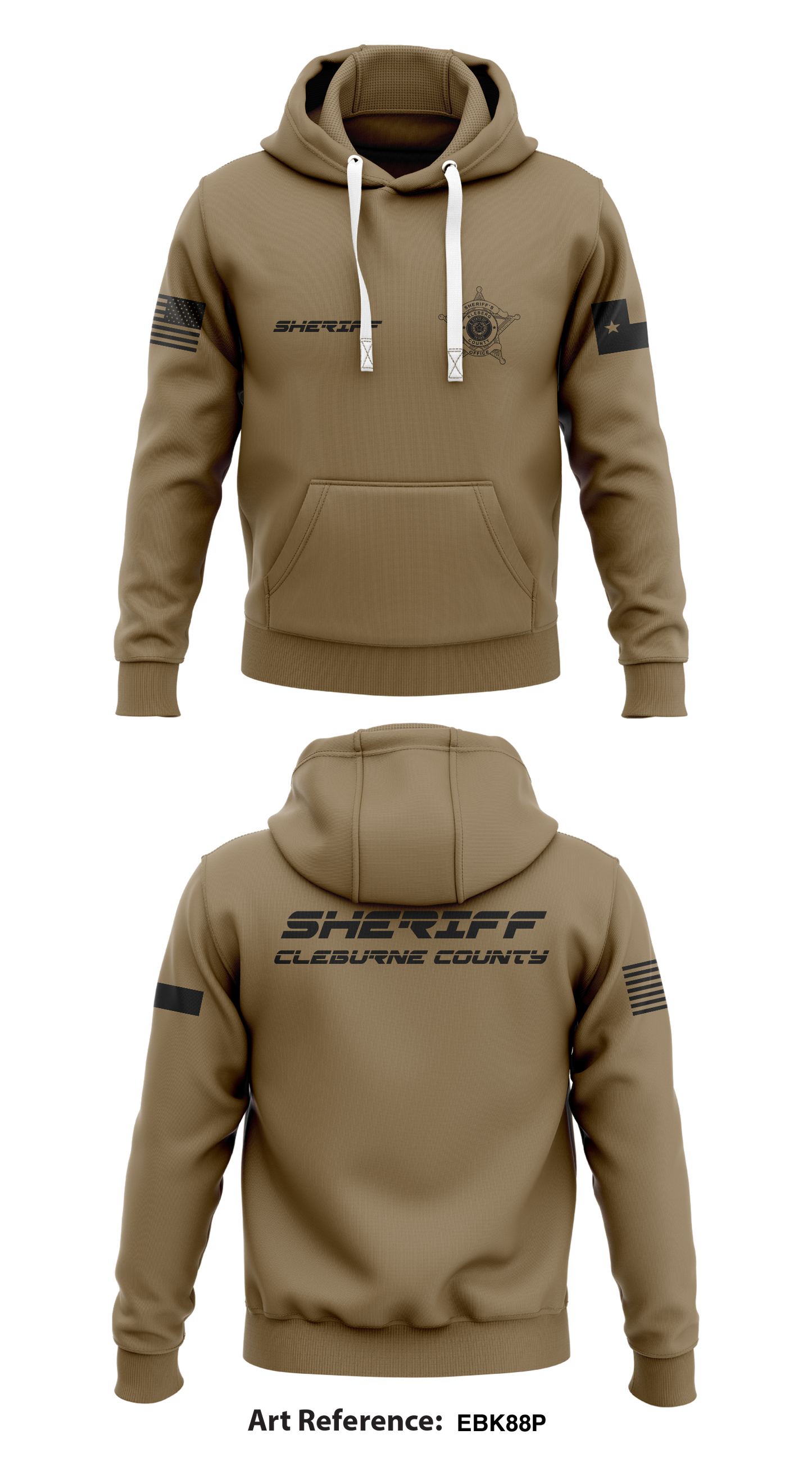 Kleberg county Store 1 Core Men's Hooded Performance Sweatshirt - EbK88P