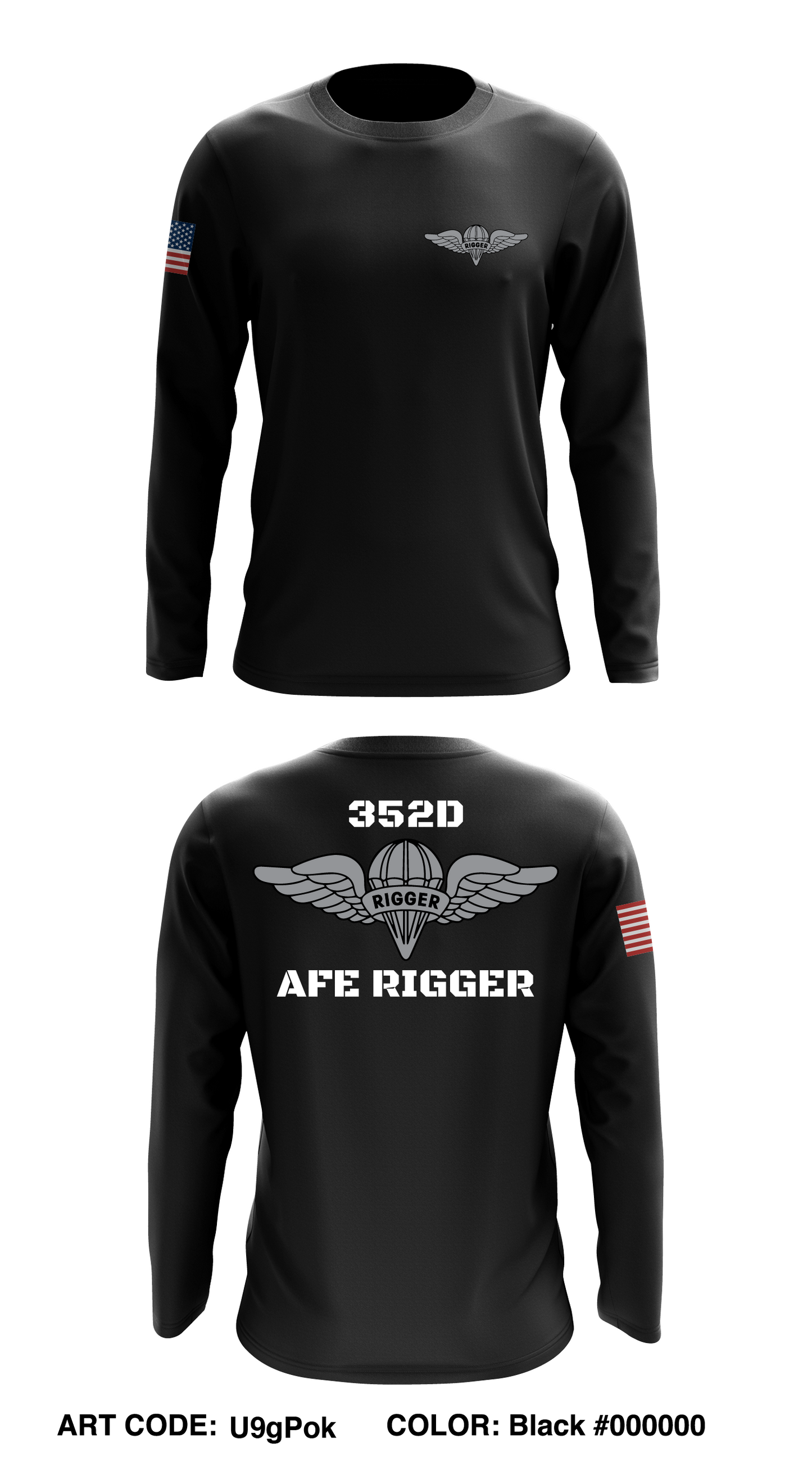 352d Store 1 Core Men's LS Performance Tee - U9gPok