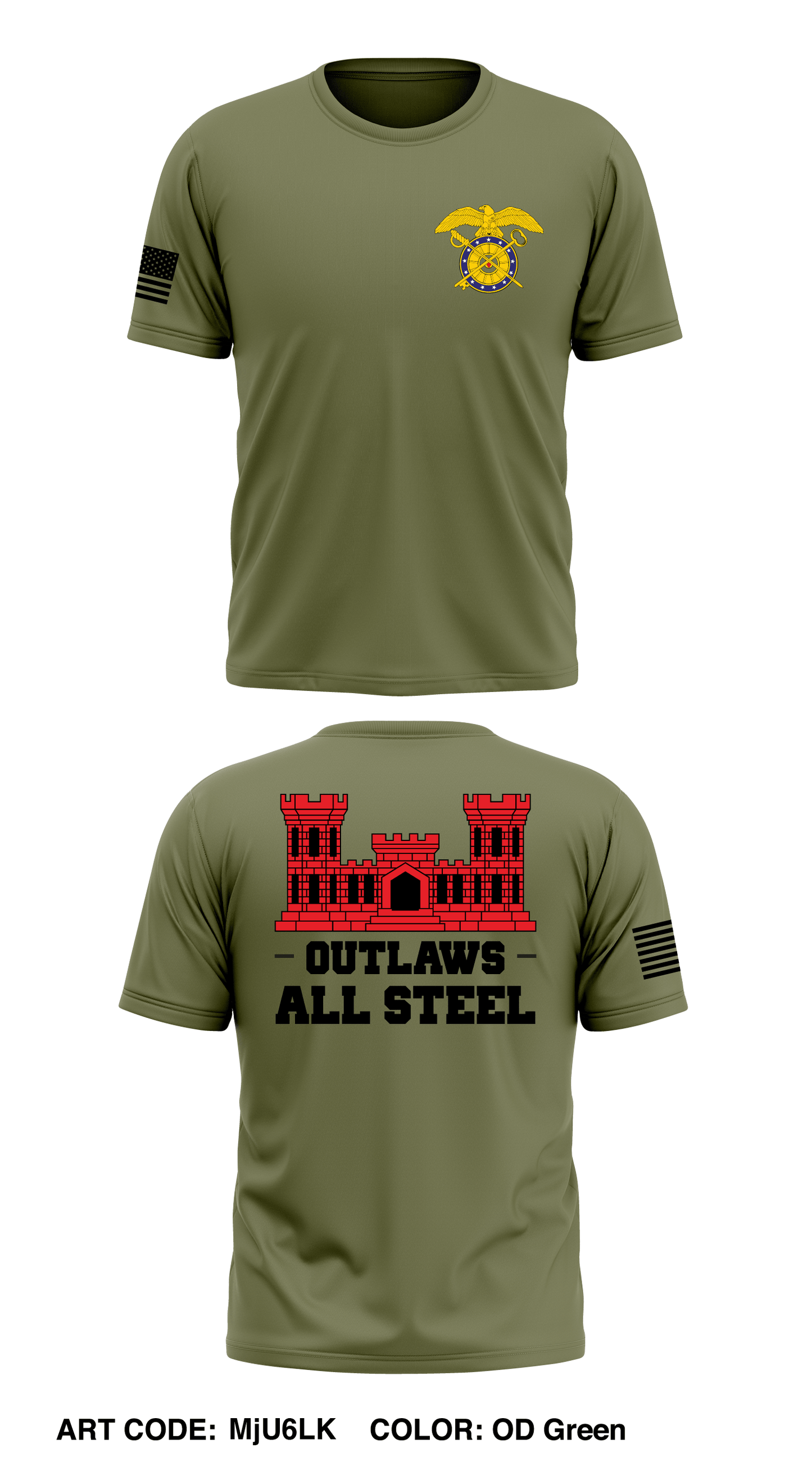 ENG. Sec. 135th QM Store 1 Core Men's SS Performance Tee - MjU6LK