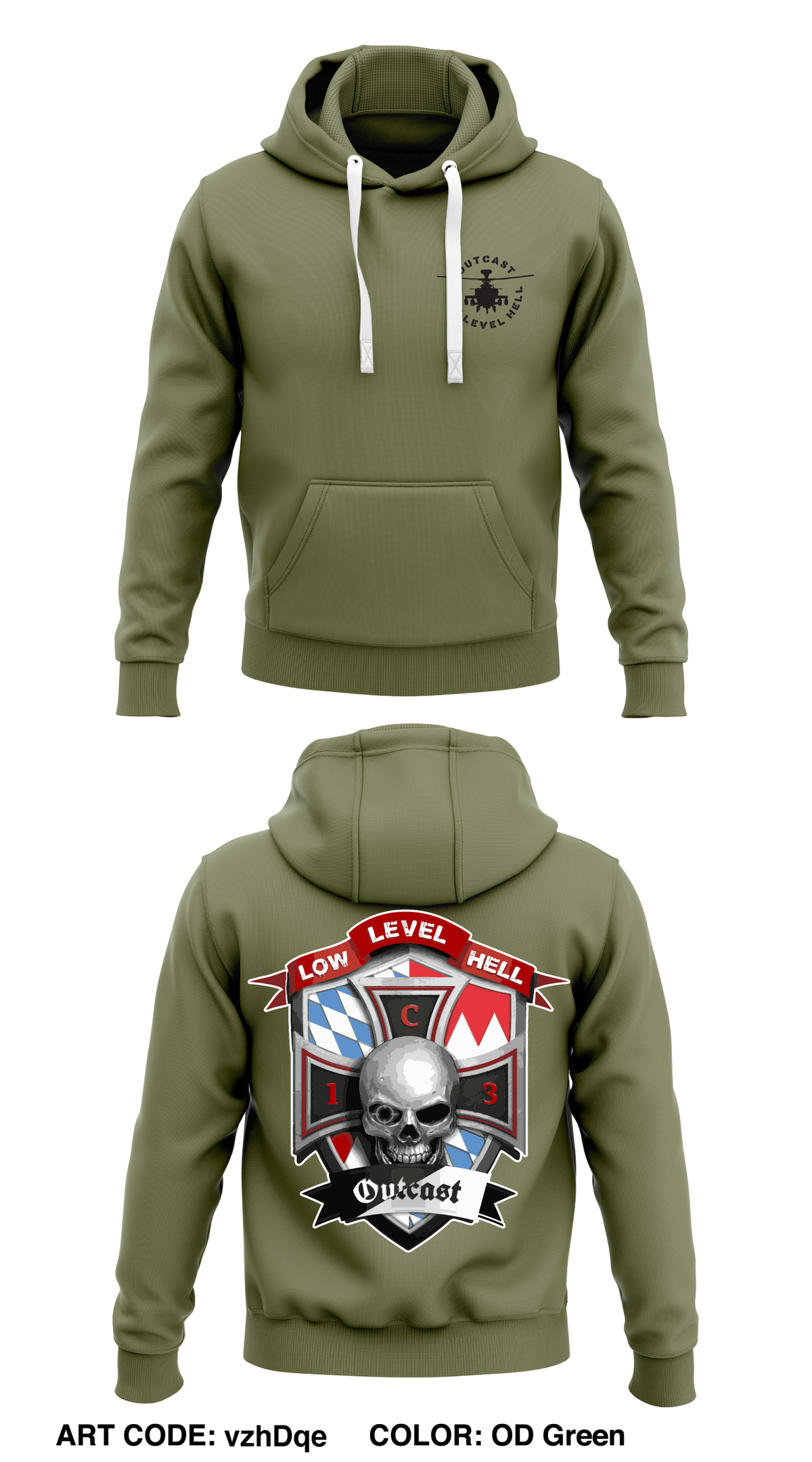 Outcast Company Store 1 Core Men's Hooded Performance Sweatshirt - vzhDqe