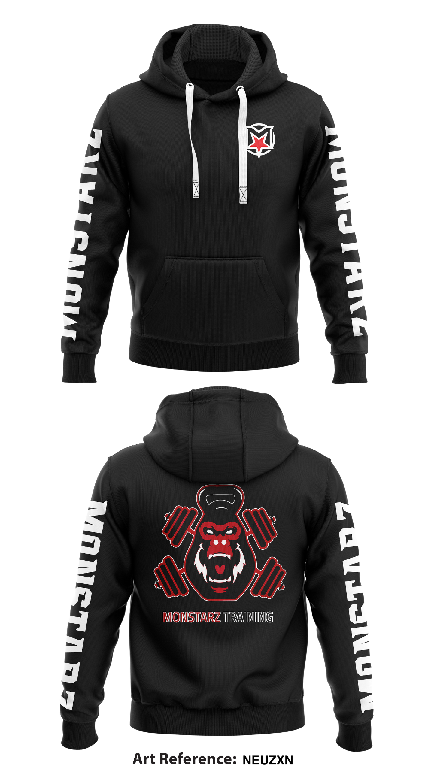 Monstarz Store 1 Core Men's Hooded Performance Sweatshirt - NeUZXN