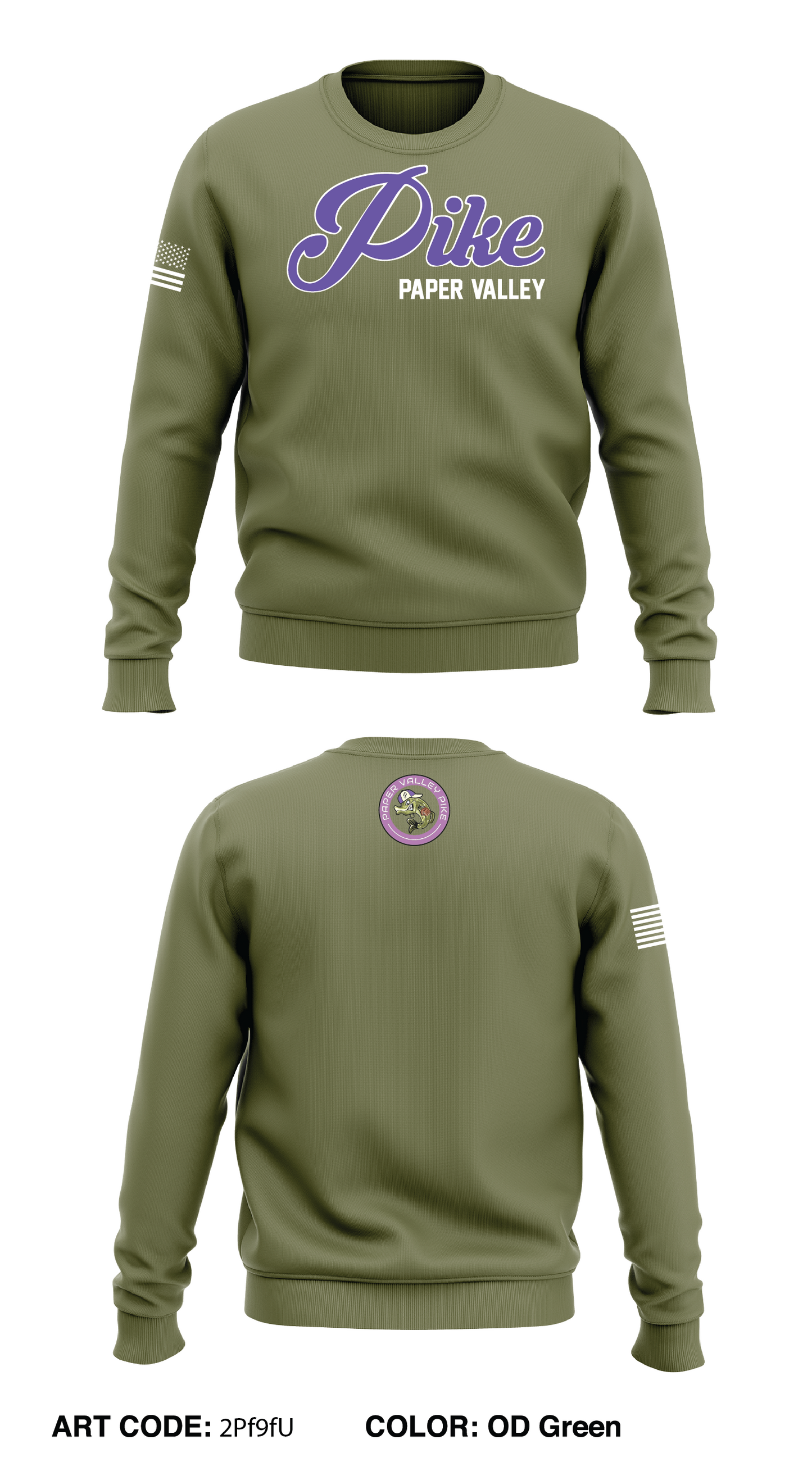 Paper Valley Pike Store 1 Core Men's Crewneck Performance Sweatshirt - 2Pf9fU