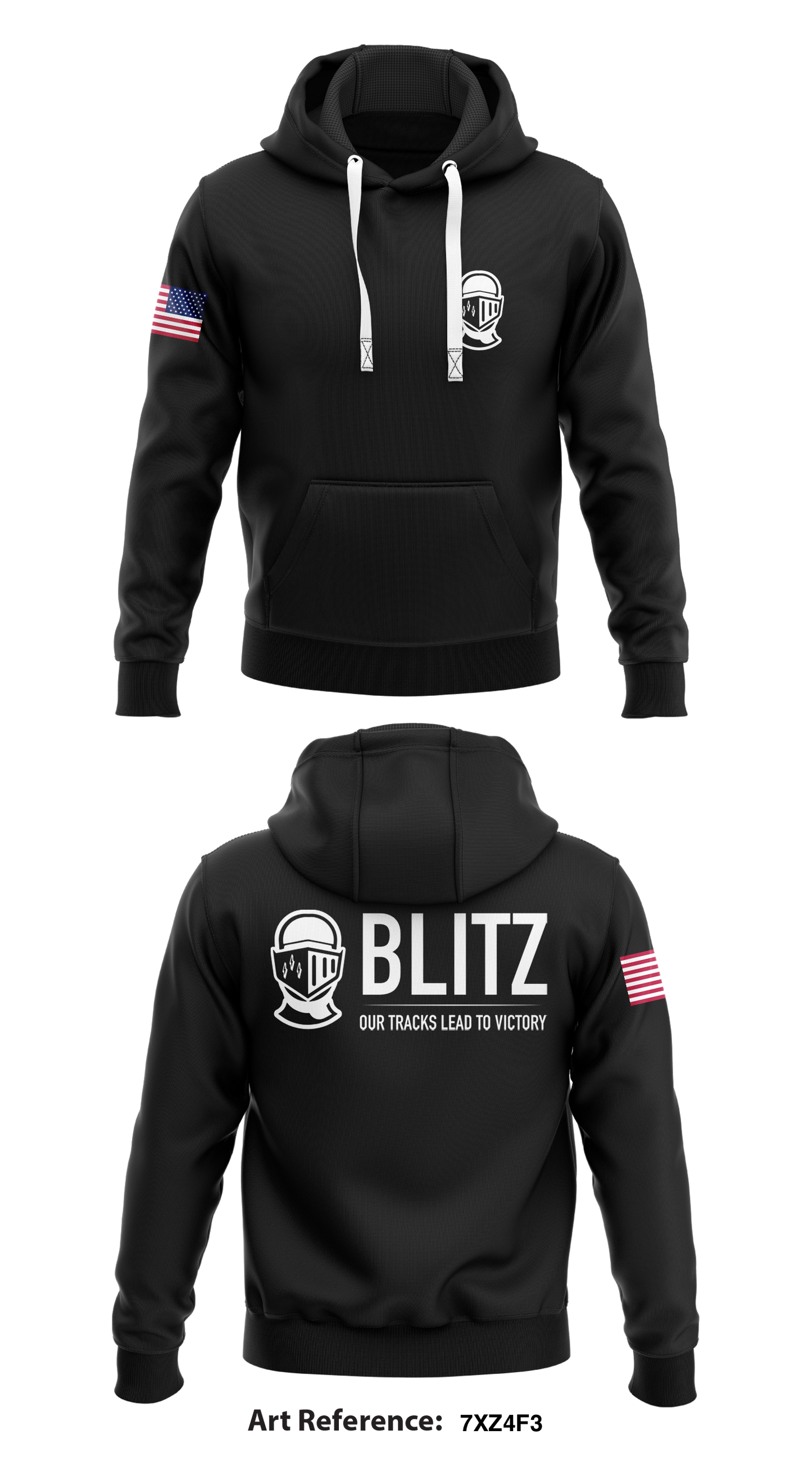 Blitz Company Core Men's Hooded Performance Sweatshirt - 7xZ4F3