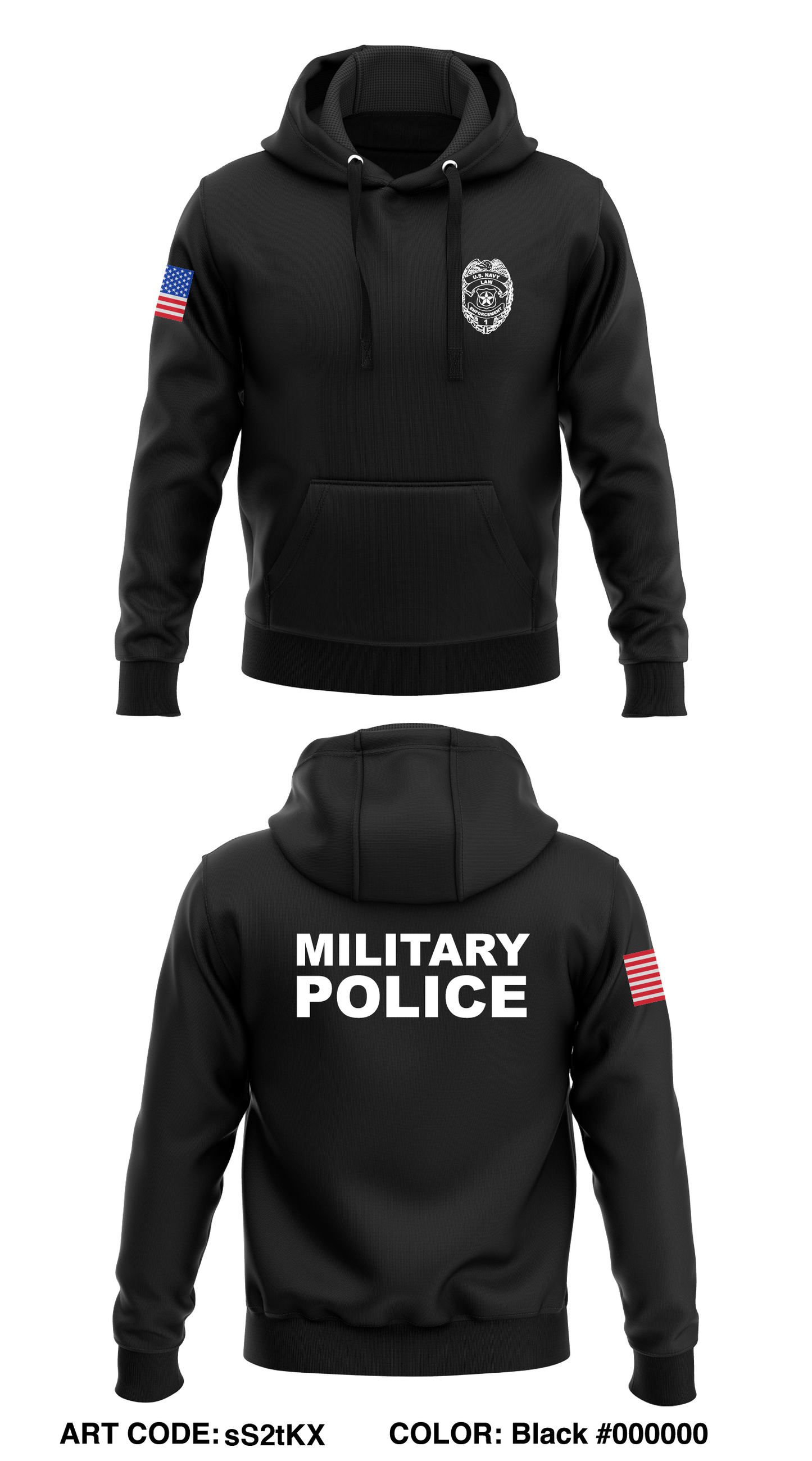 NAVAL STATION NORFOLK POLICE DEPARTMENT STORE 1 Store 2 Core Men's Hooded Performance Sweatshirt - sS2tKX