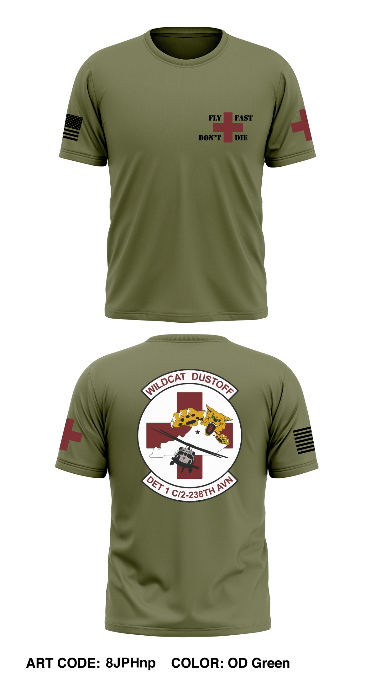 Det 1, C Co 2/238th Store 1 Core Men's SS Performance Tee - 8JPHnp