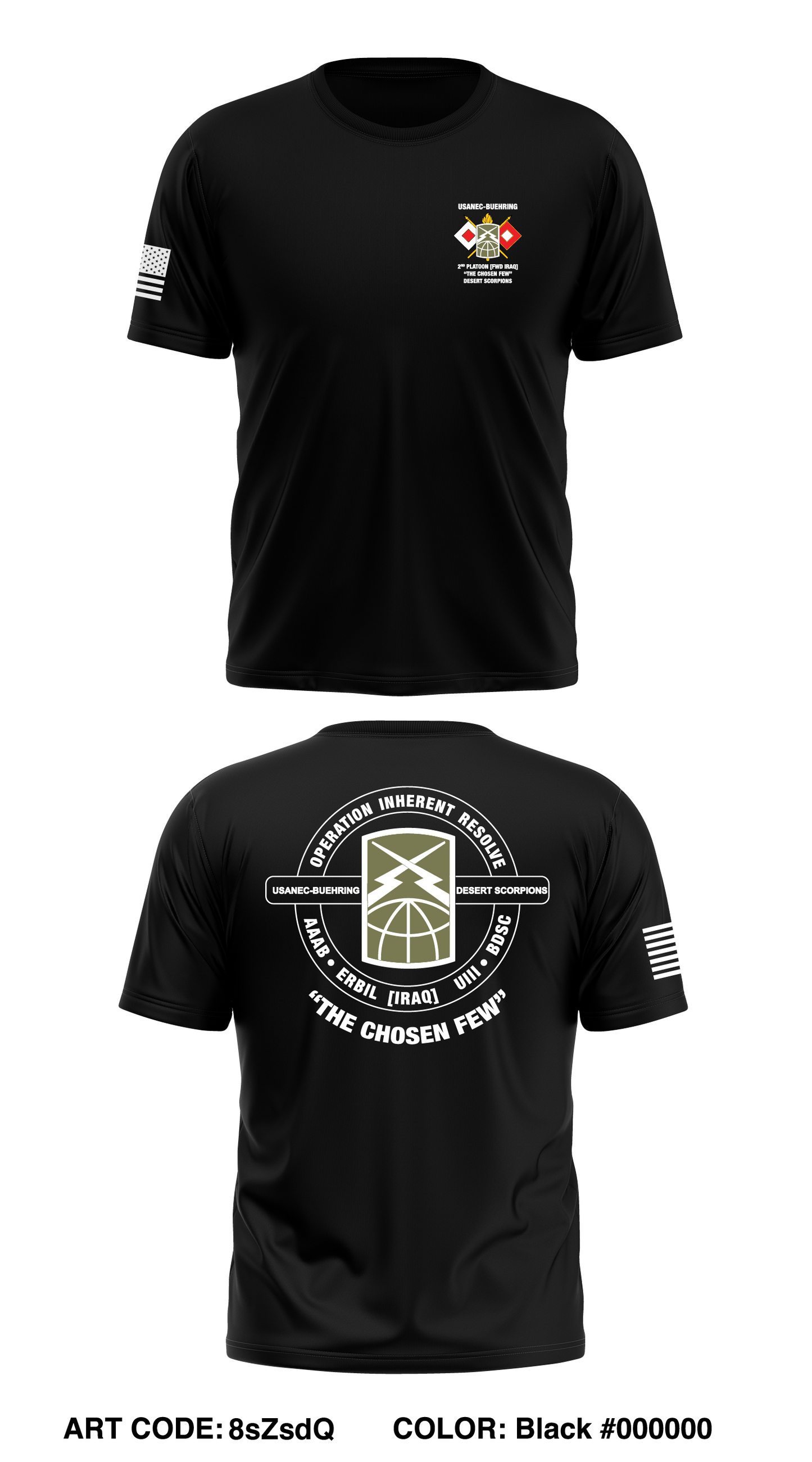 160TH TSB, 54TH SB, USANEC-B 2nd PLT Store 1 Core Men's SS Performance Tee - 8sZsdQ