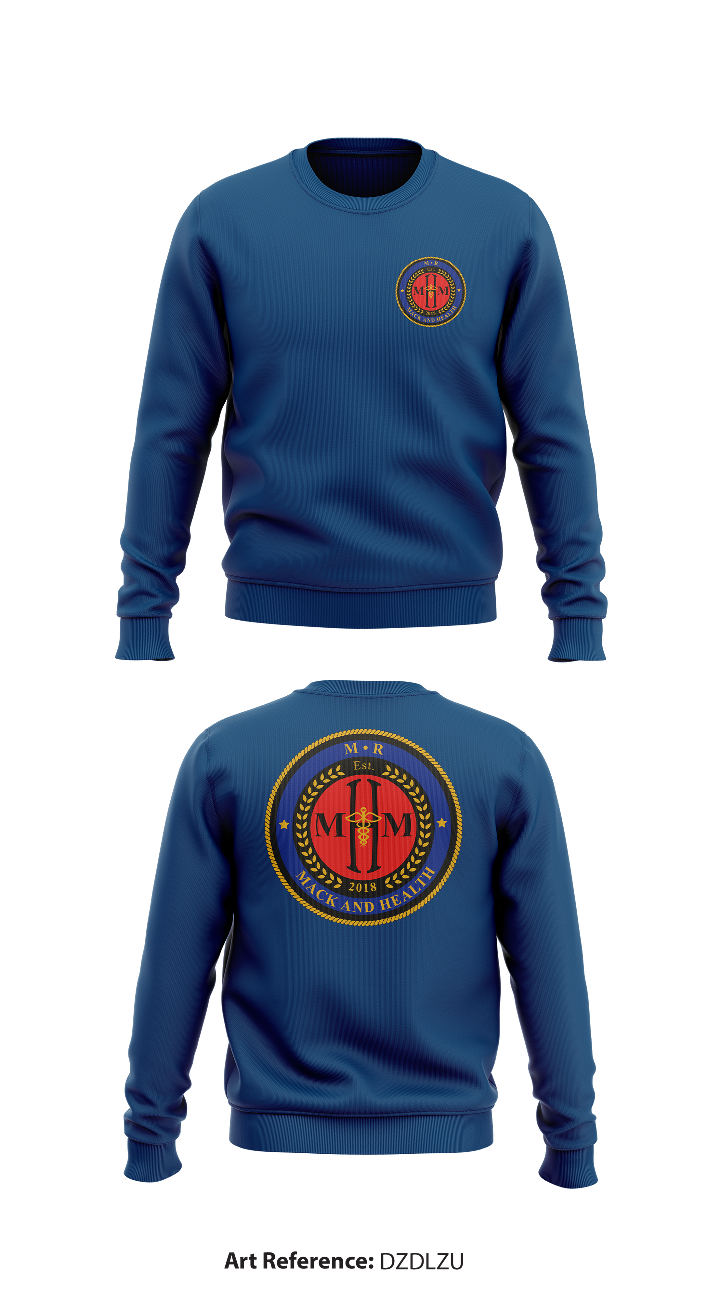 M.R. Mack & Health Store 1 Core Men's Crewneck Performance Sweatshirt - DzdLZu