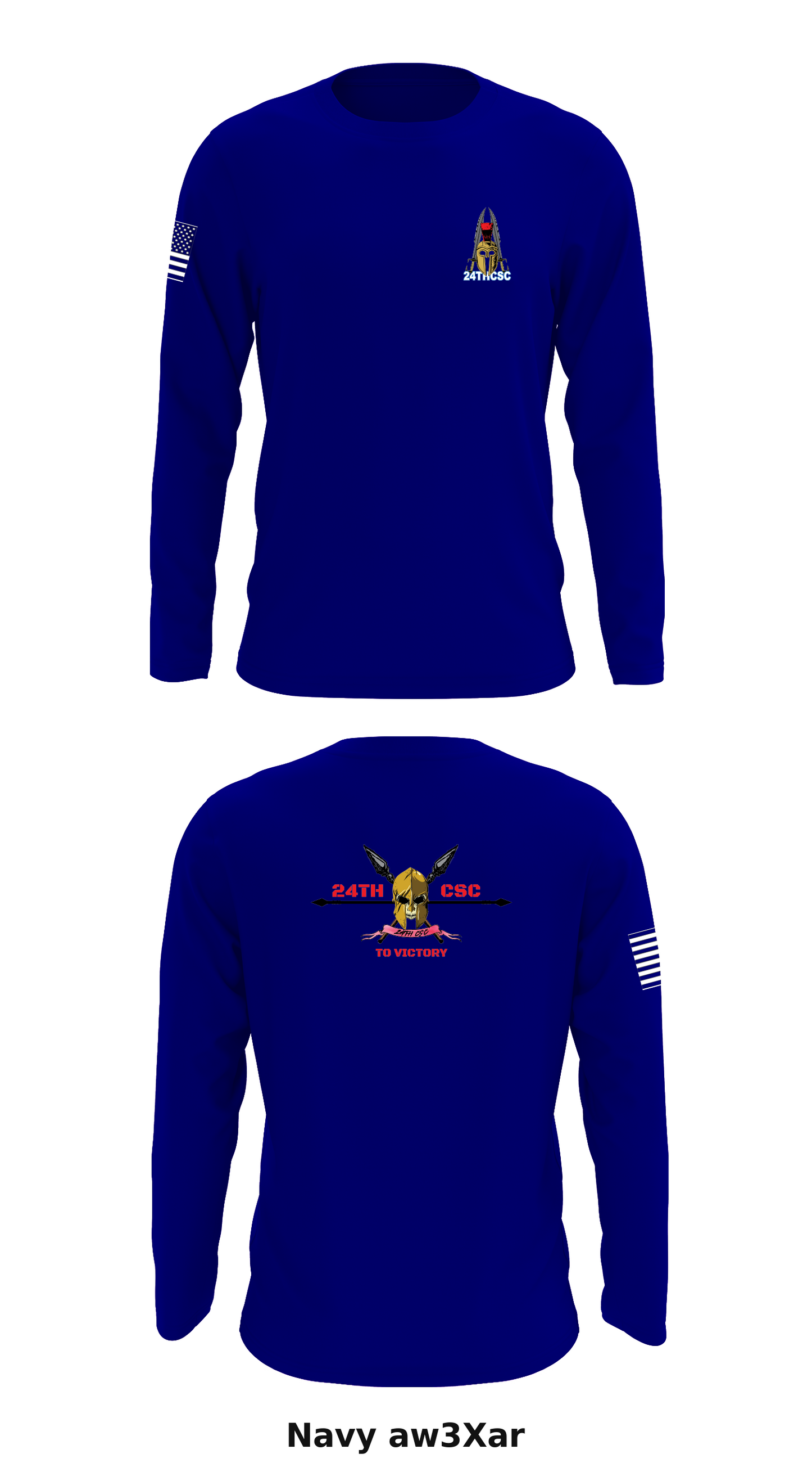 24th CSC Store 1 Core Men's LS Performance Tee - aw3Xar