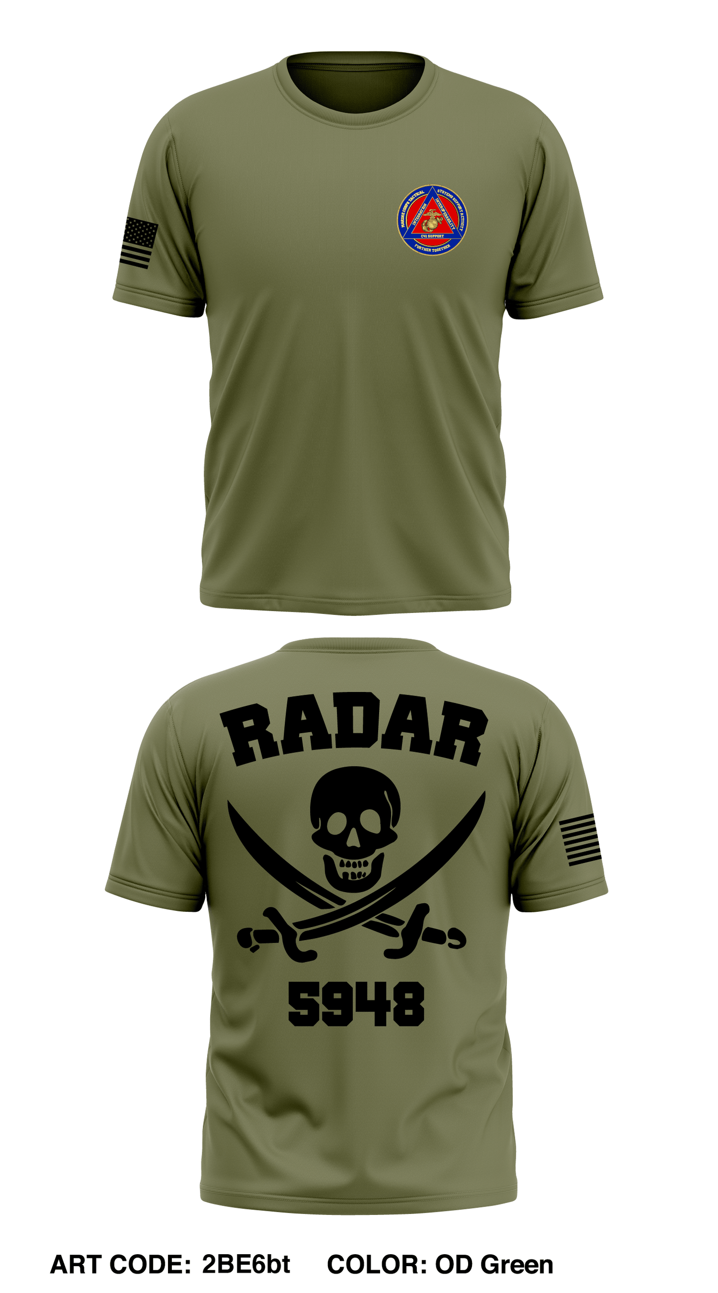 5948 MCTSSA RADAR Store 1 Core Men's SS Performance Tee - 2BE6bt