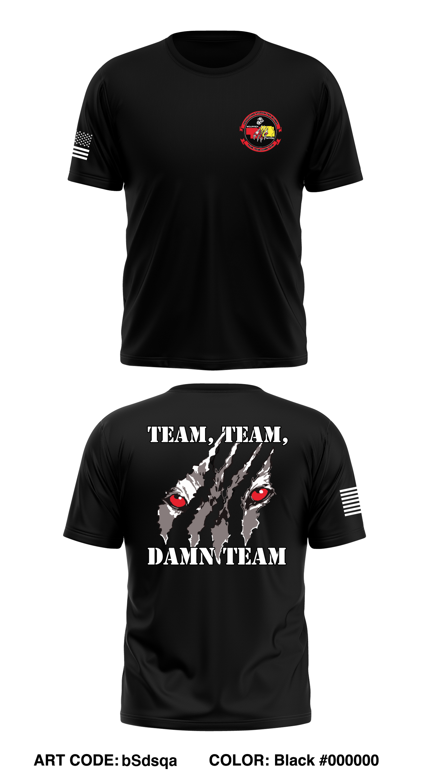 Recruiting Station Des Moines Store 1 Core Men's SS Performance Tee - bSdsqa