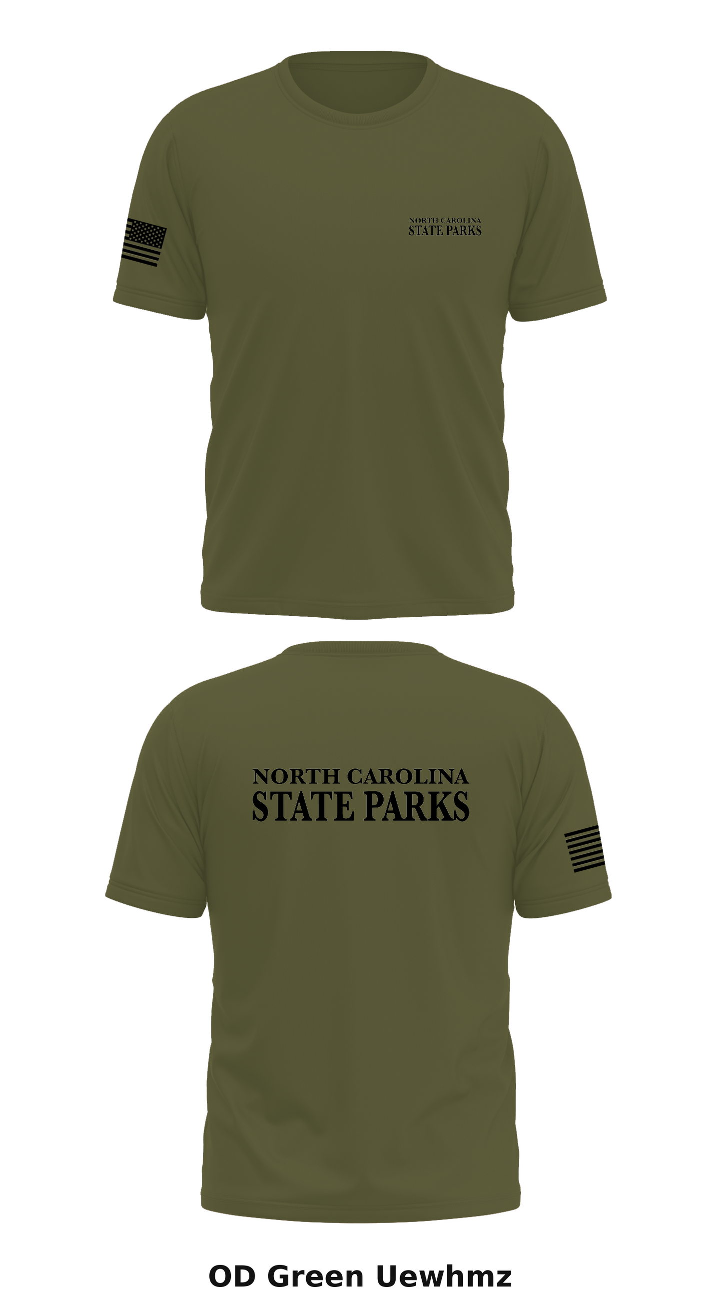 NC STATE PARKS Store 1 Core Men's SS Performance Tee - Uewhmz