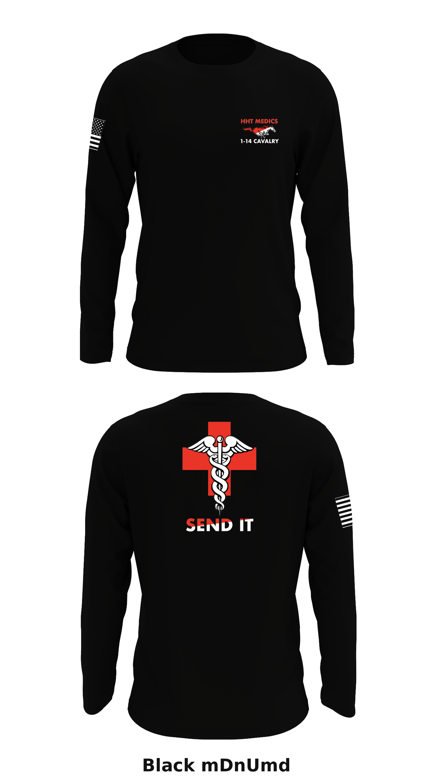 HHT Medics 1-14 Cavalry Store 1 Core Men's LS Performance Tee - mDnUmd