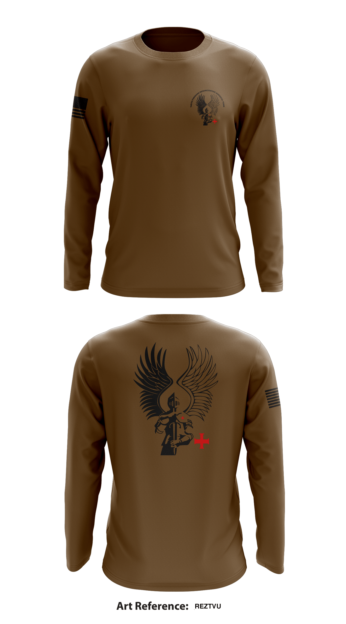 745th Forward Resuscitative Surgical Team Store 1 Core Men's LS Performance Tee - rEztvu