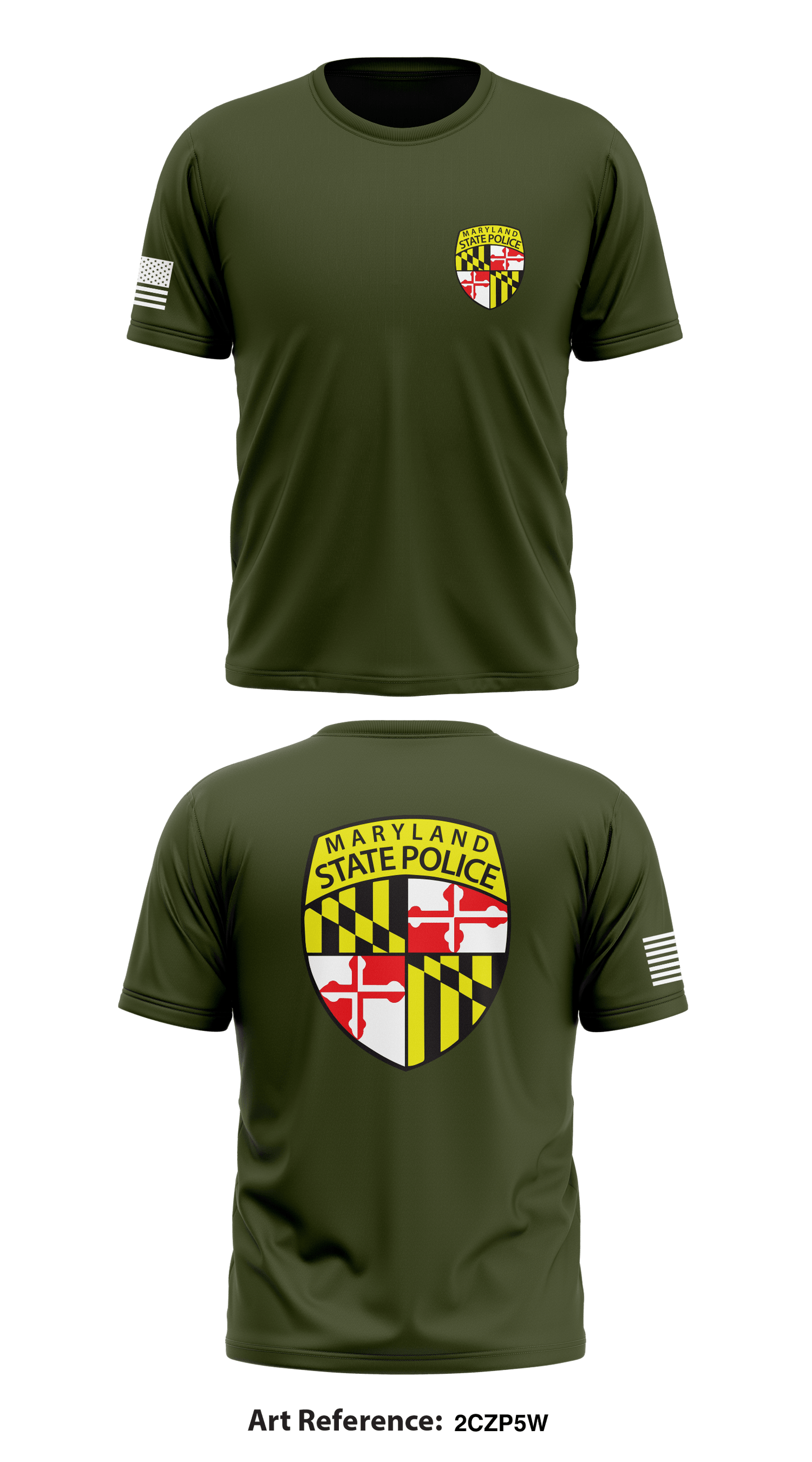 Maryland State Police - Berlin Store 1 Core Men's SS Performance Tee - 2czp5w