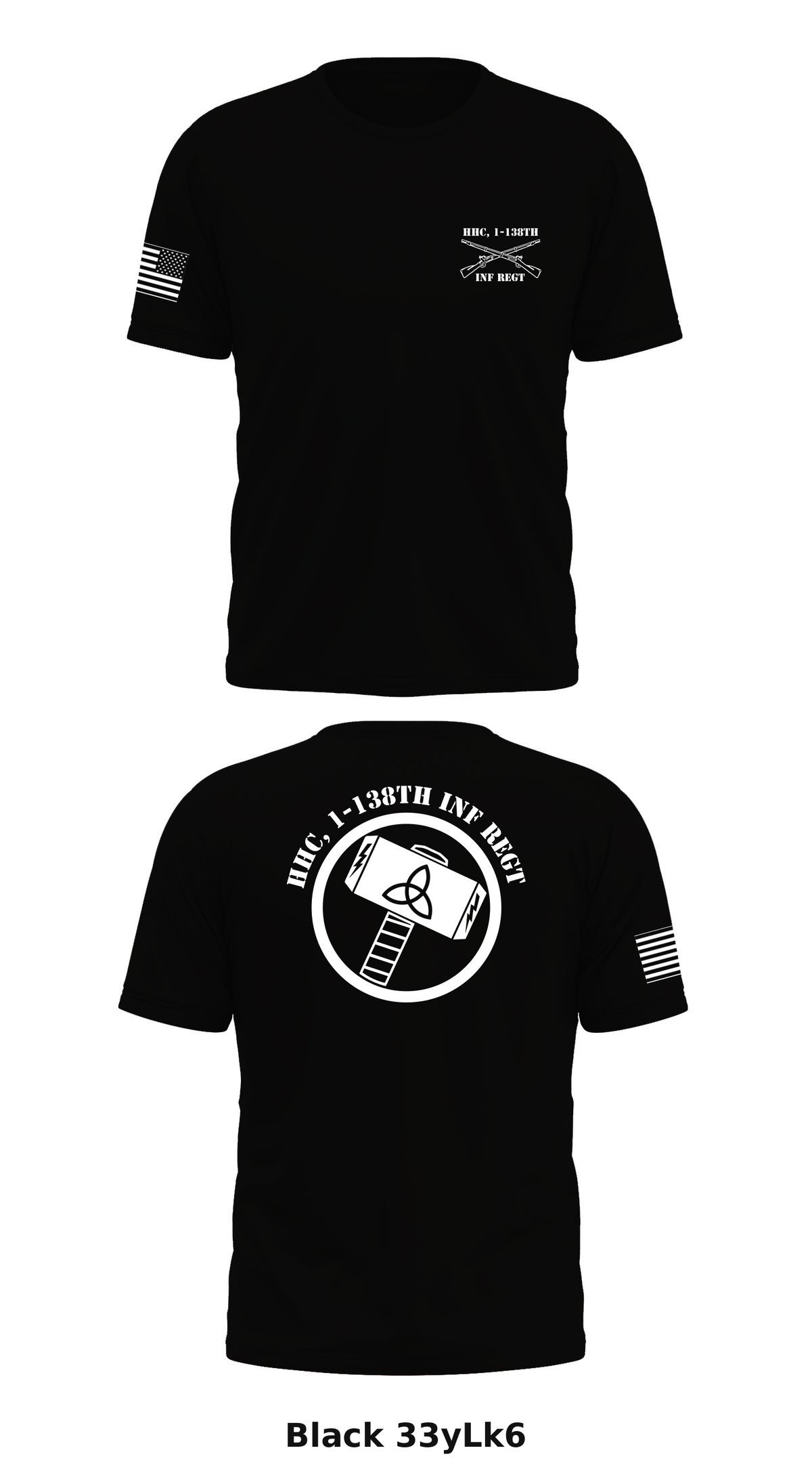 HHC, 1-138th INF REGT Store 1 Core Men's SS Performance Tee - 33yLk6