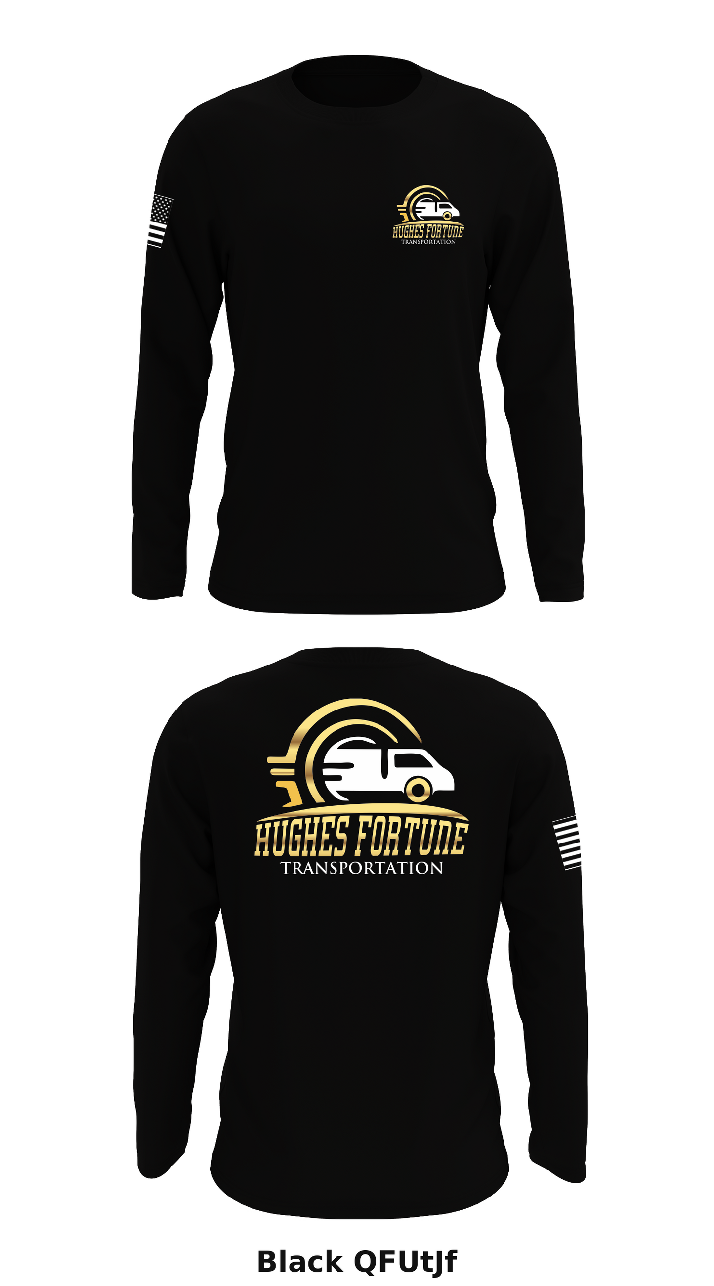 Hughes Fortune Transportation Store 1 Core Men's LS Performance Tee - QFUtJf