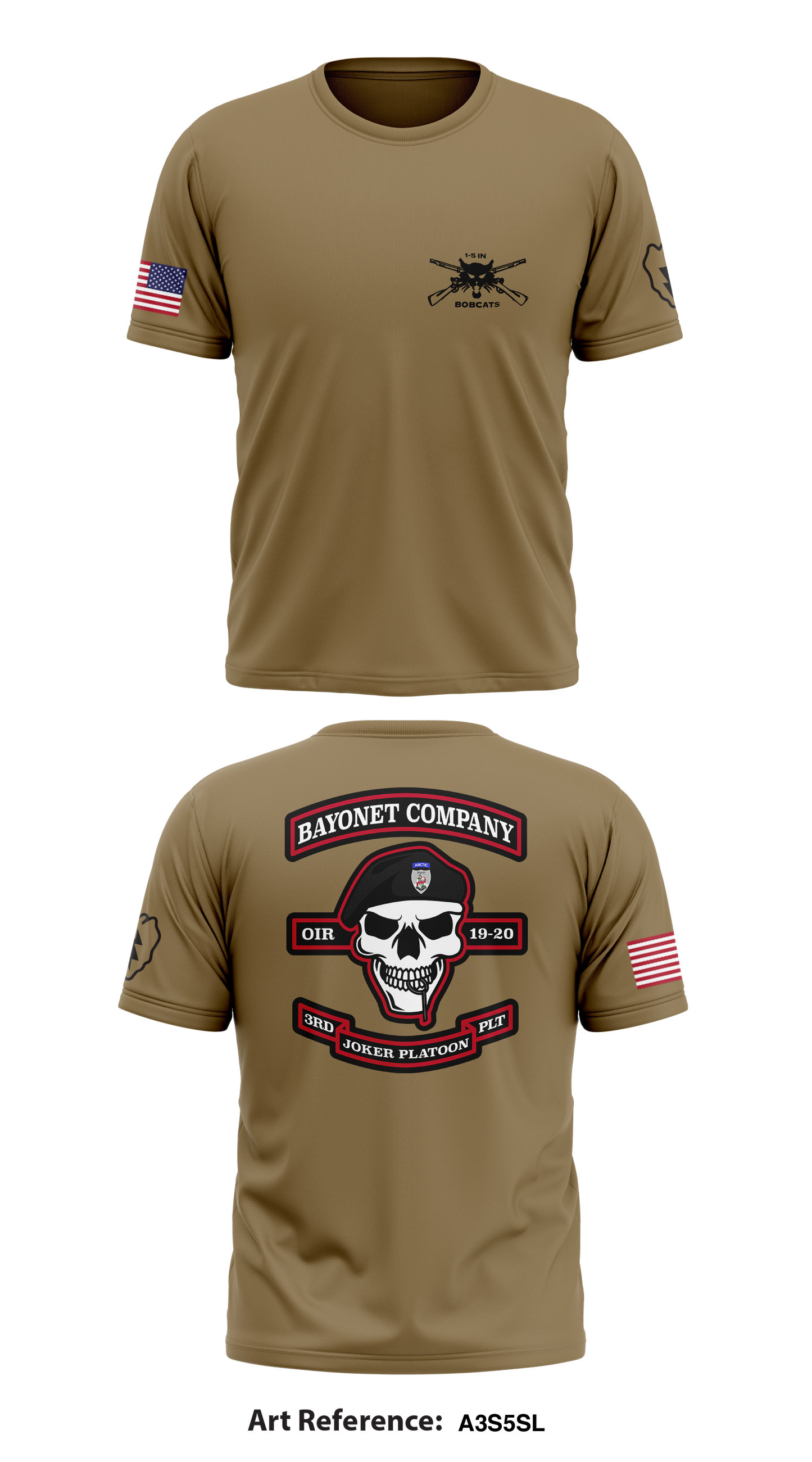 B Co 1-5 IN 1/25 SBCT Store 1 Core Men's SS Performance Tee - a3s5SL