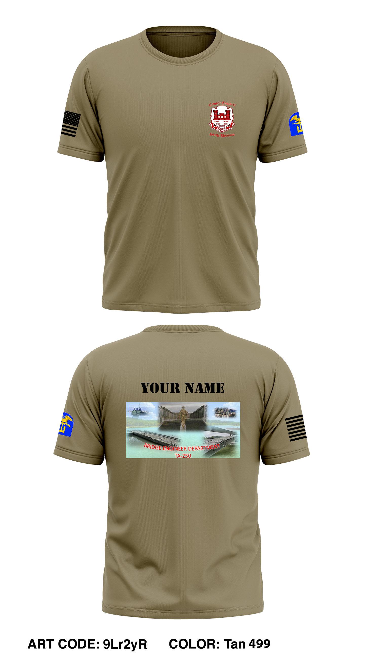 CESD, 35TH EN BN Store 1 Core Men's SS Performance Tee - 9Lr2yR