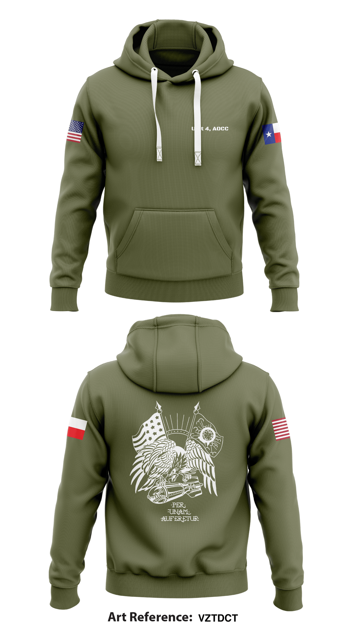 Unit 4, AOCC Store 1 Core Men's Hooded Performance Sweatshirt - VZtdCT