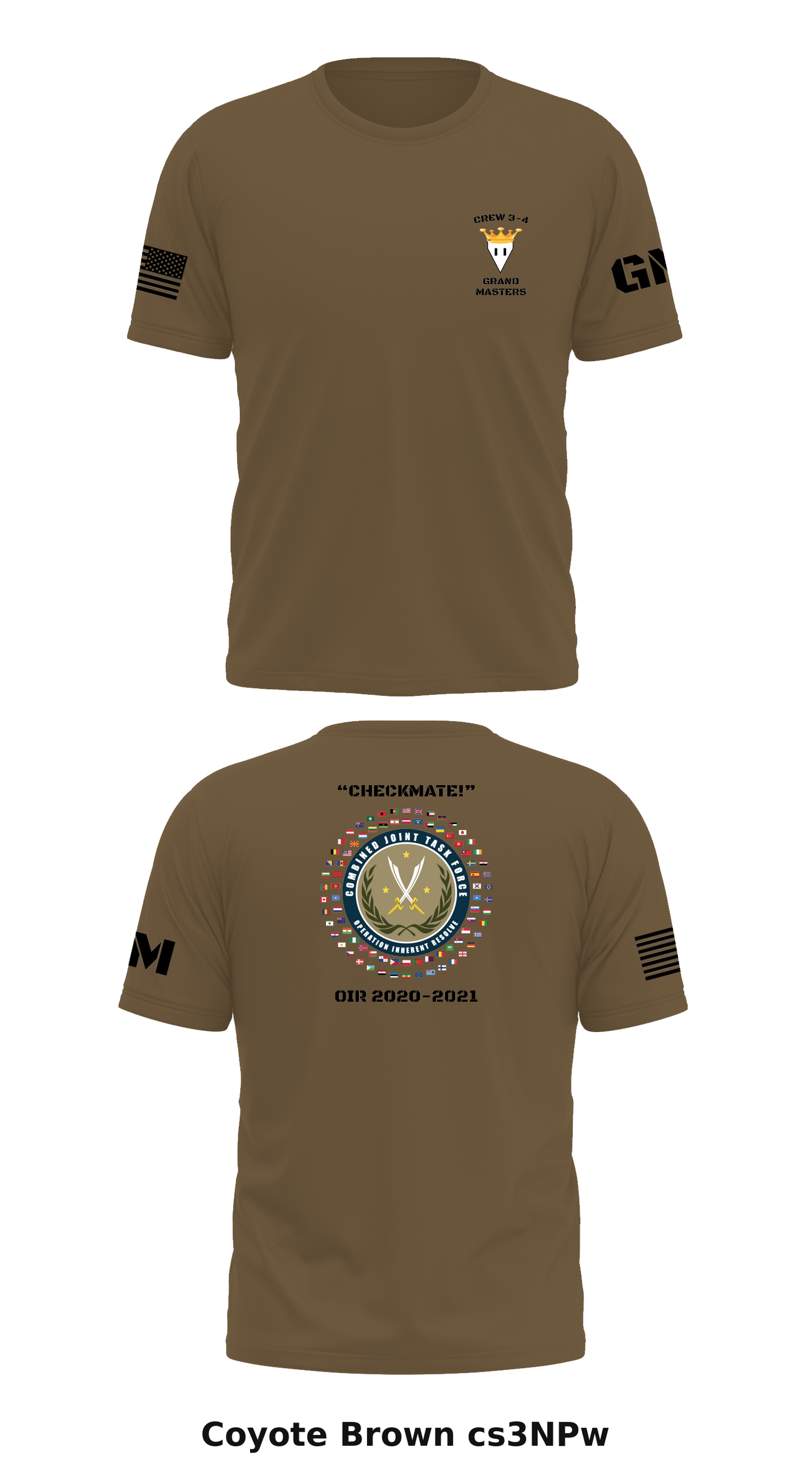Crew 34, DET 3, 1st Space BDE Store 1 Core Men's SS Performance Tee - cs3NPw