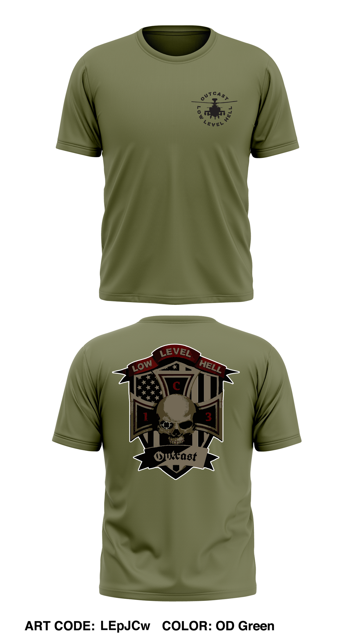 Outcast Company Store 1 Core Men's SS Performance Tee - LEpJCw