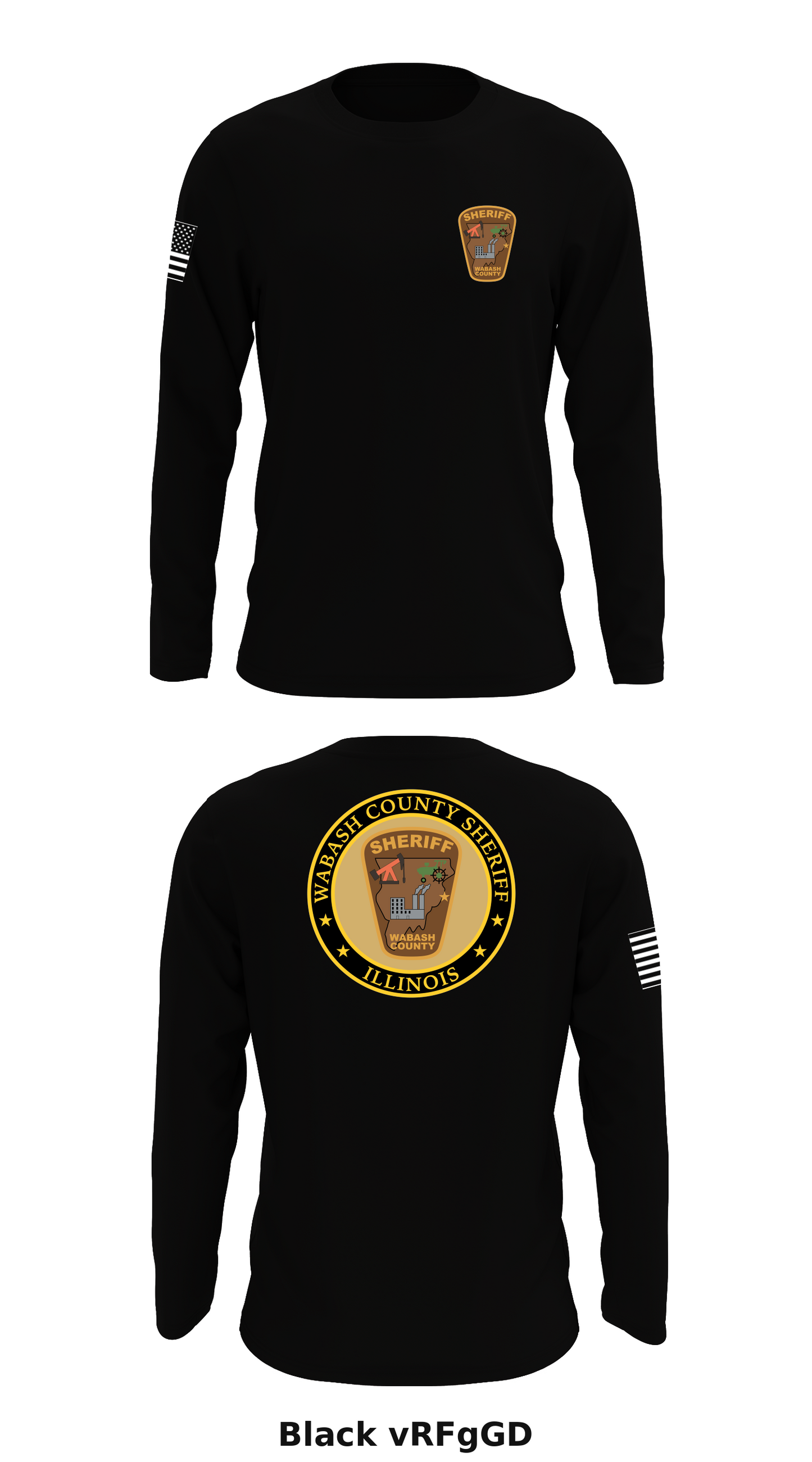 Wabash County Sheriff's Office Store 1 Core Men's LS Performance Tee - vRFgGD