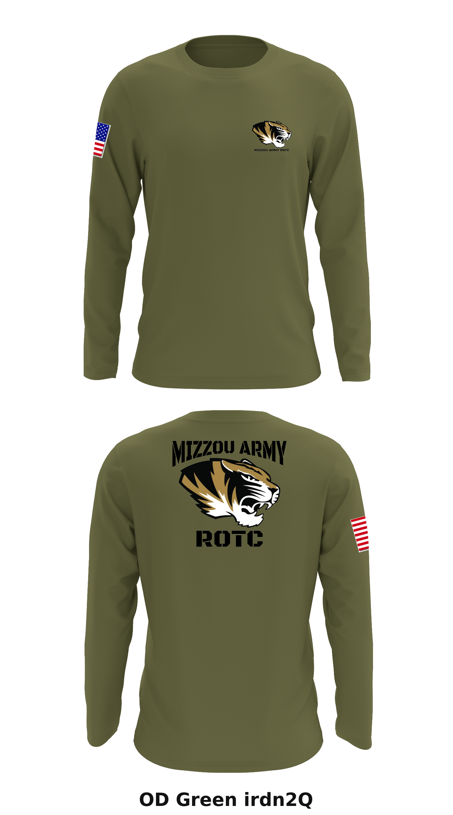 Mizzou Army ROTC Store 1 Core Men's LS Performance Tee - irdn2Q