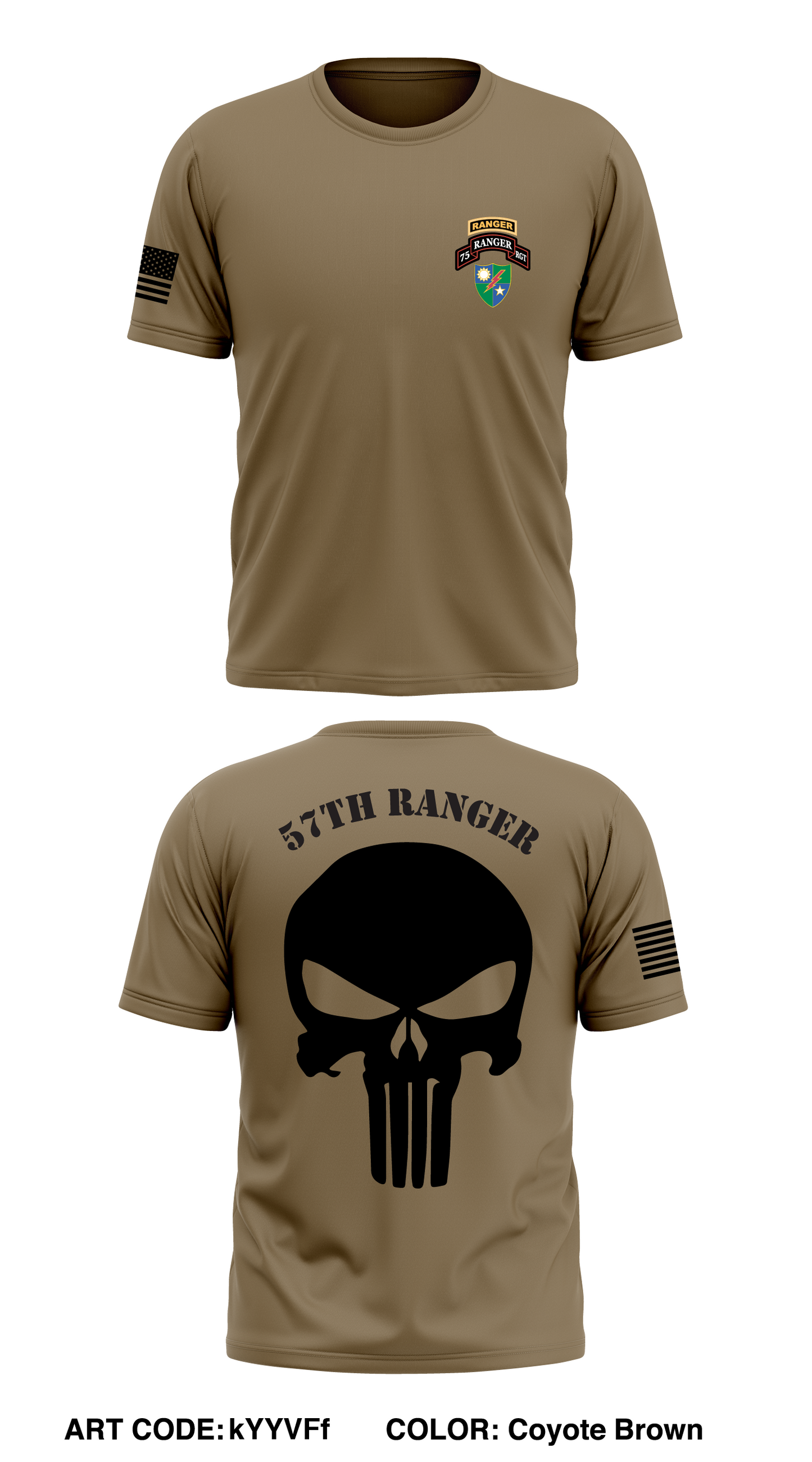 57th ranger Store 1 Core Men's SS Performance Tee - kYYVFf