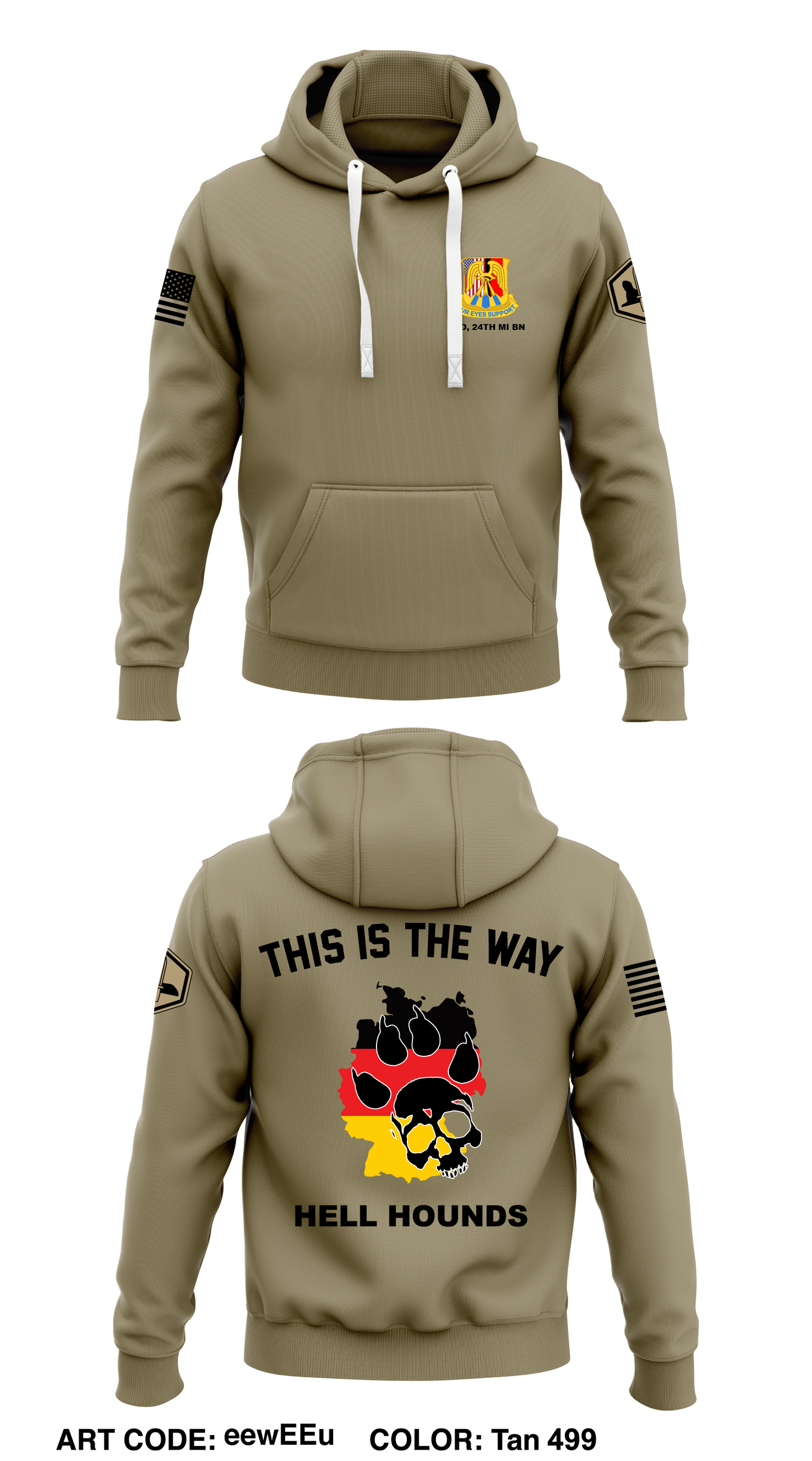 HHD, 24th MI BN, 66th MI BDE Store 1 Core Men's Hooded Performance Sweatshirt - eewEEu