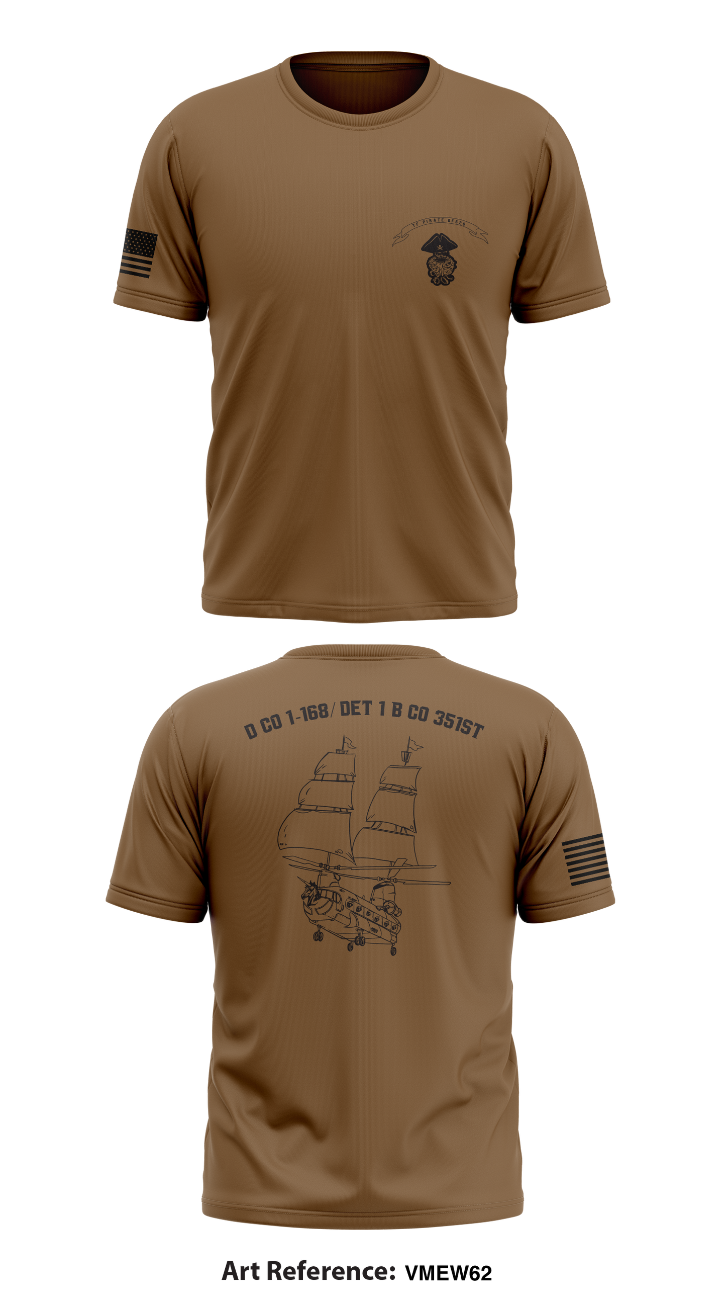 D CO 1-168/ DET 1 B CO 351st Store 1 Core Men's SS Performance Tee - ne4C4d
