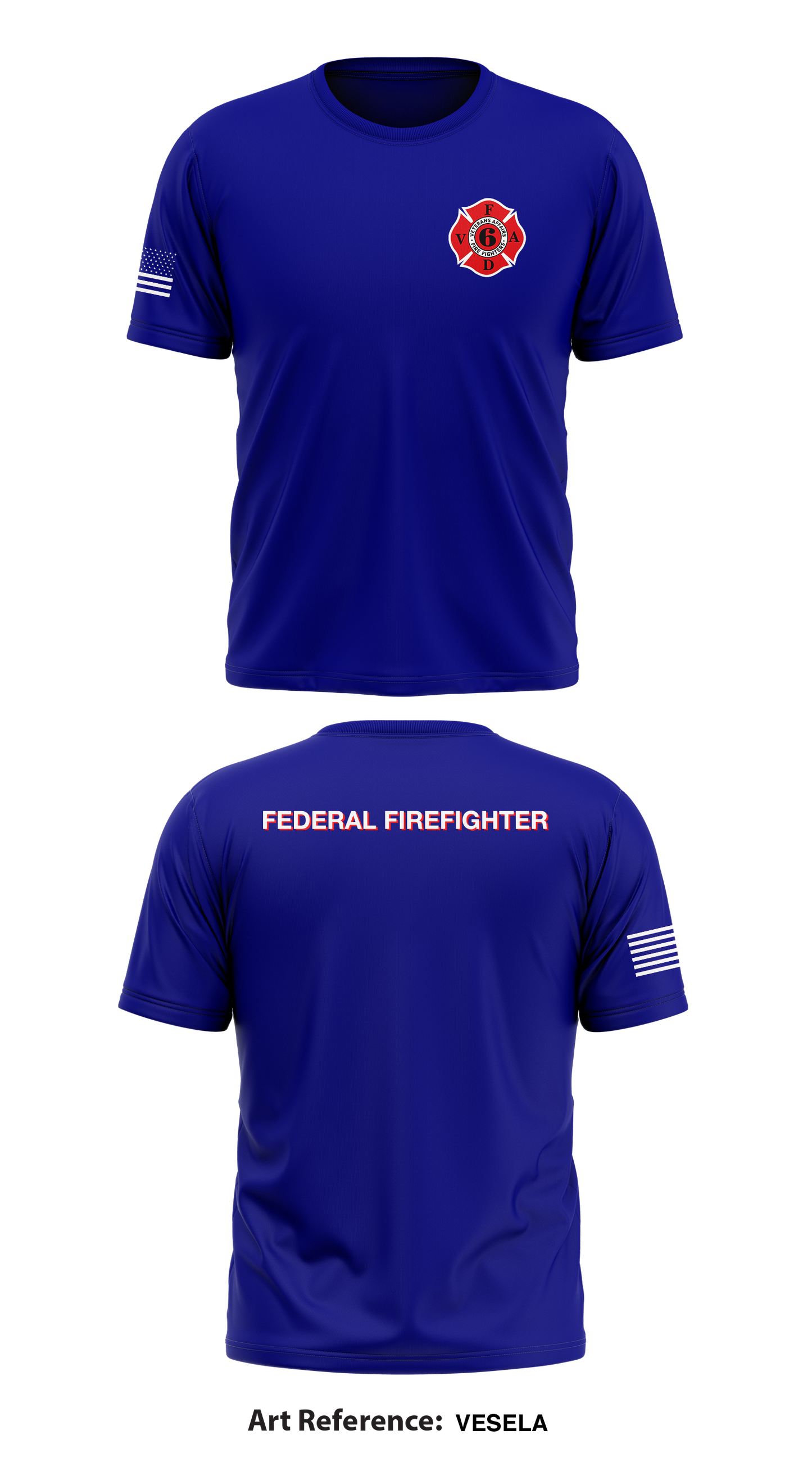 Veteran Affairs Fire Department-Bath, NY Store 1 Core Men's SS Performance Tee - VeSELA