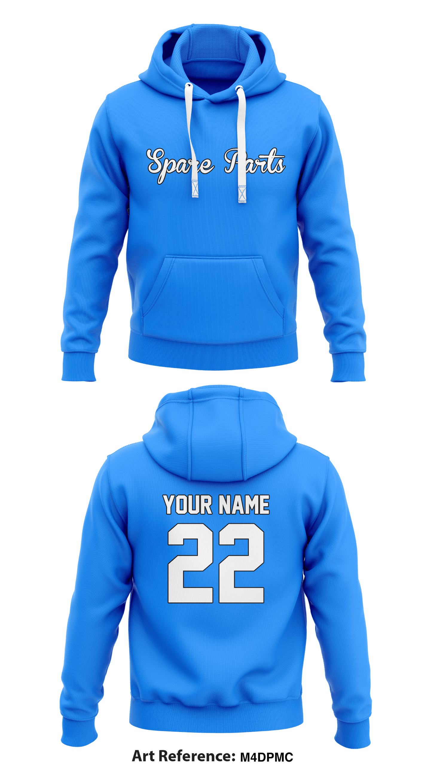 Spare Parts Store 1 Core Men's Hooded Performance Sweatshirt - M4DPmc