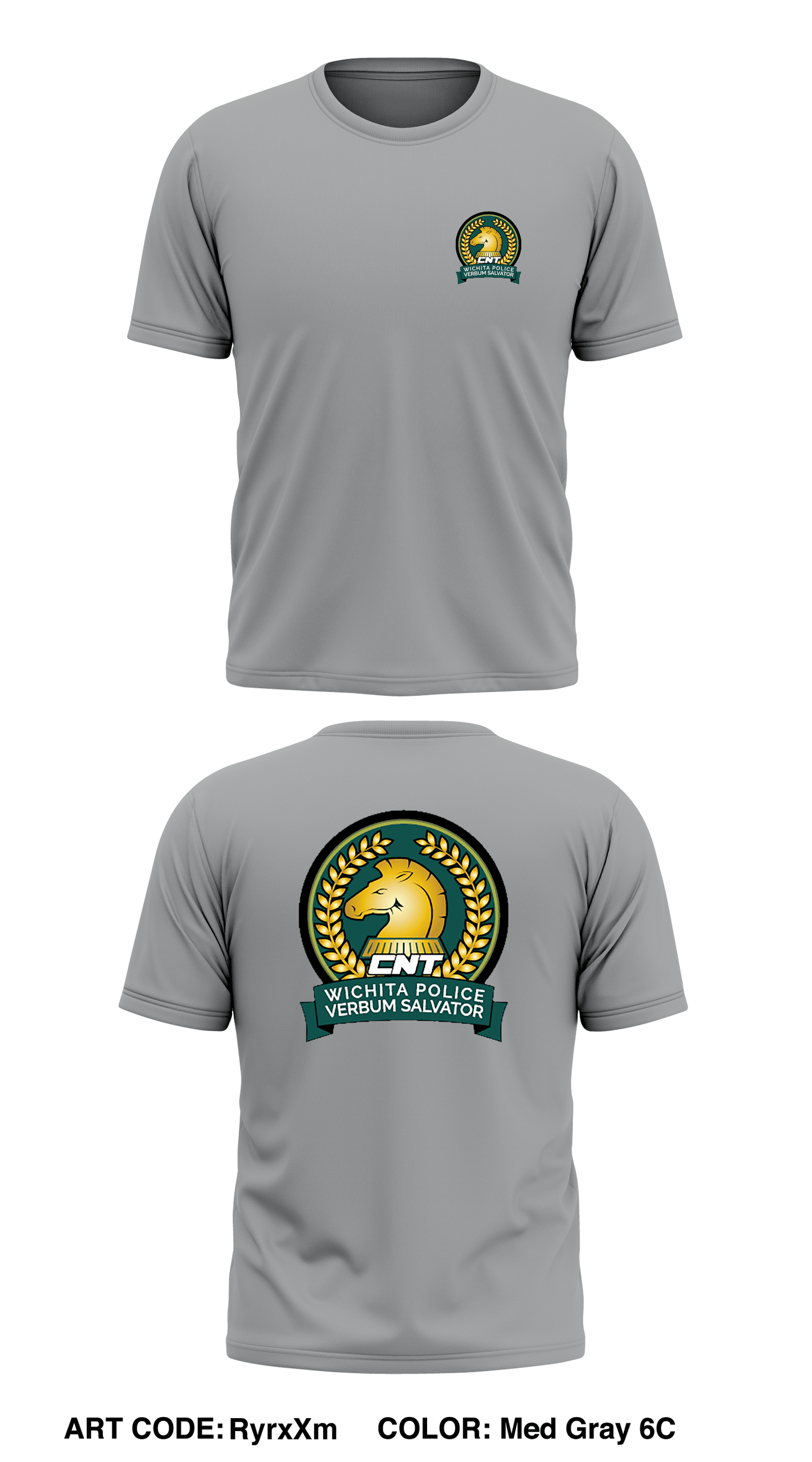 Wichita Police Department Crisis Negotiation Team Store 1 Core Men's SS Performance Tee - RyrxXm