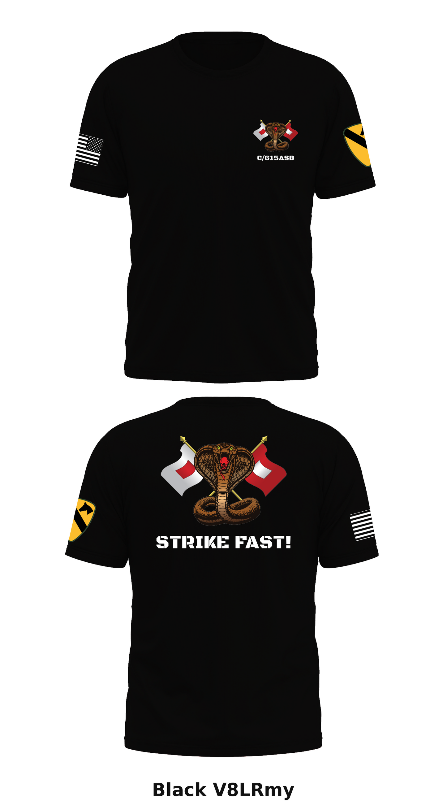 Charlie Co/615 ASB Store 1 Core Men's SS Performance Tee - V8LRmy