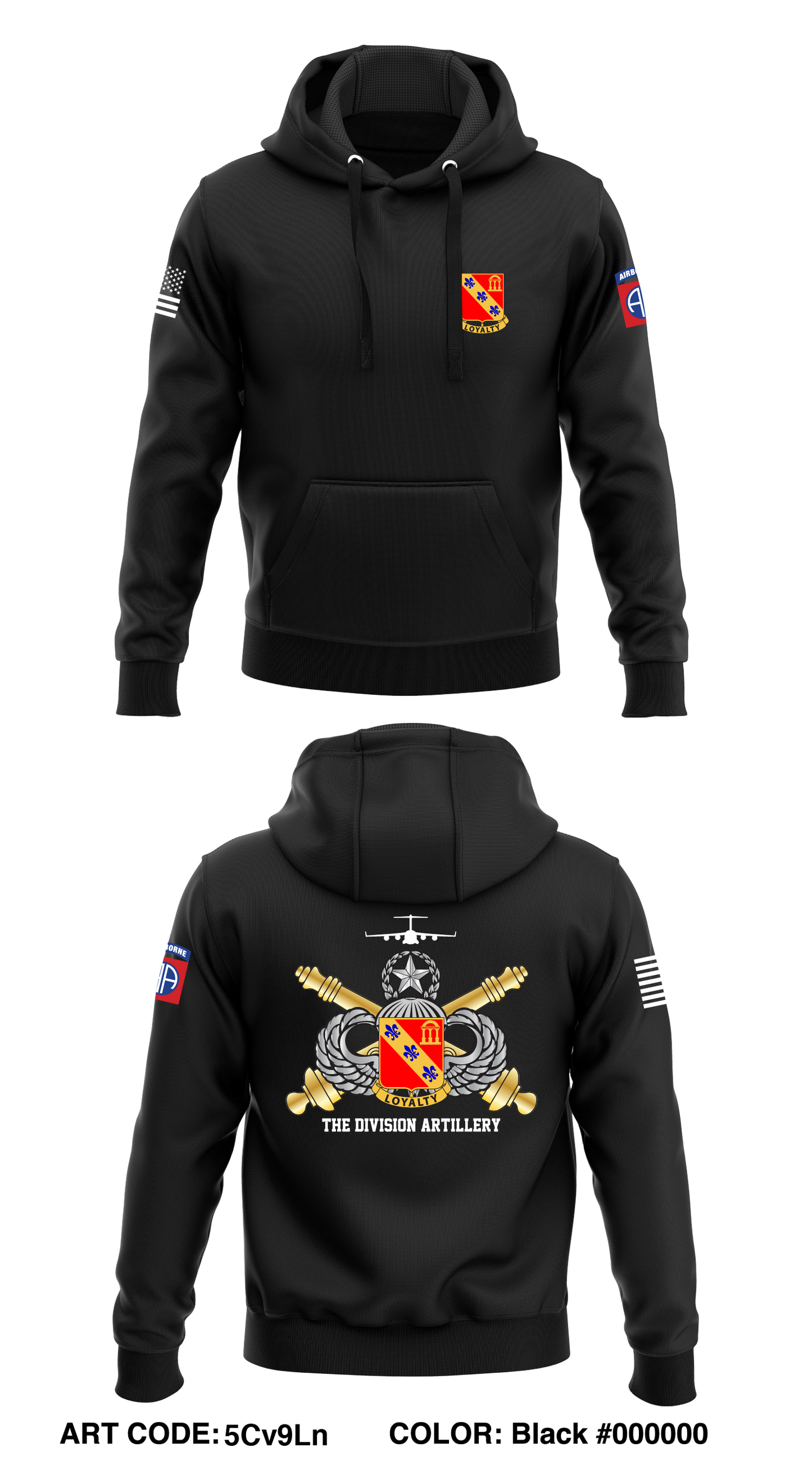 82d Airborne Division Artillery Store 1 Core Men's Hooded Performance Sweatshirt - 5Cv9Ln