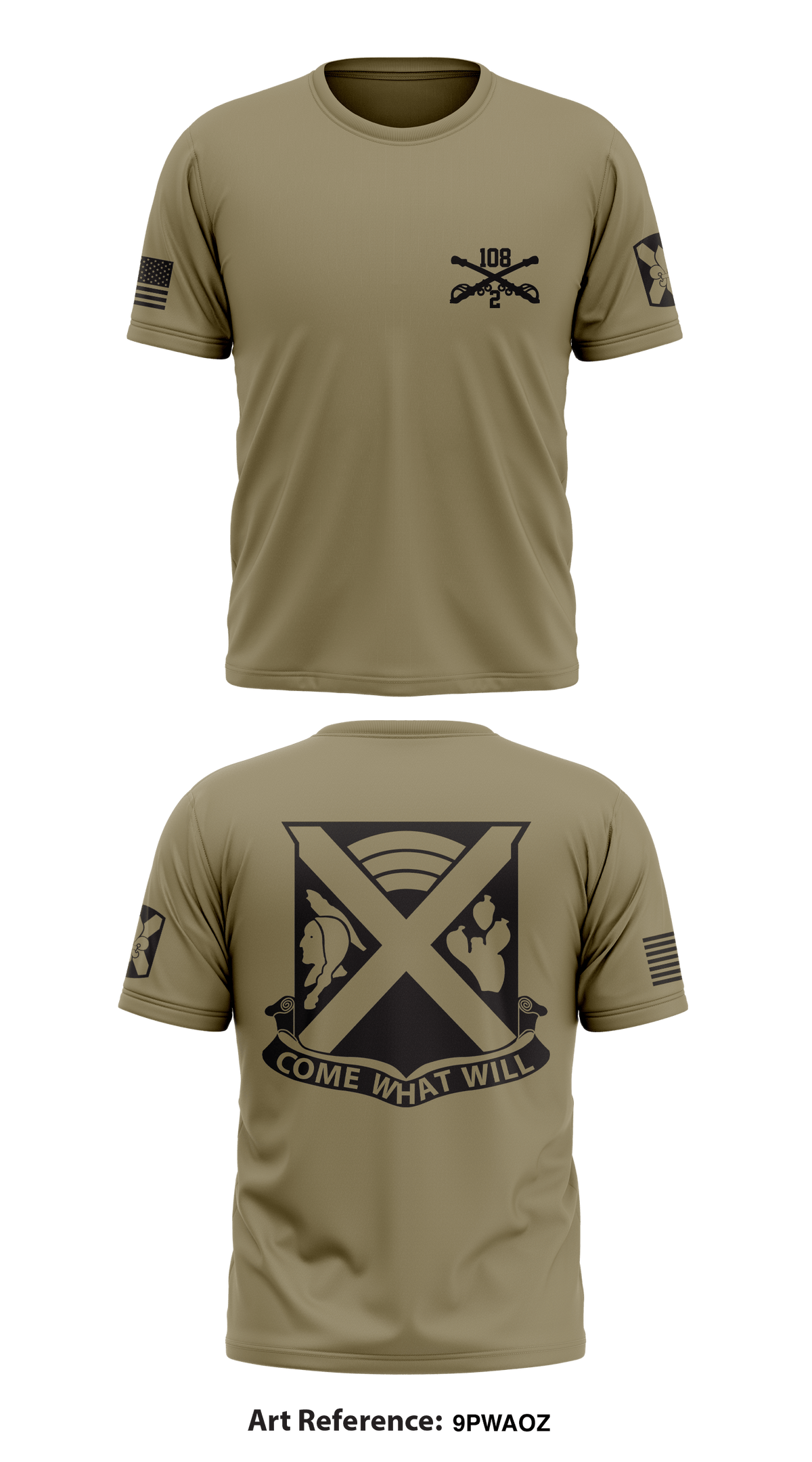 C TRP, 2-108 CAV Store 1 Core Men's SS Performance Tee - 9PWAoz